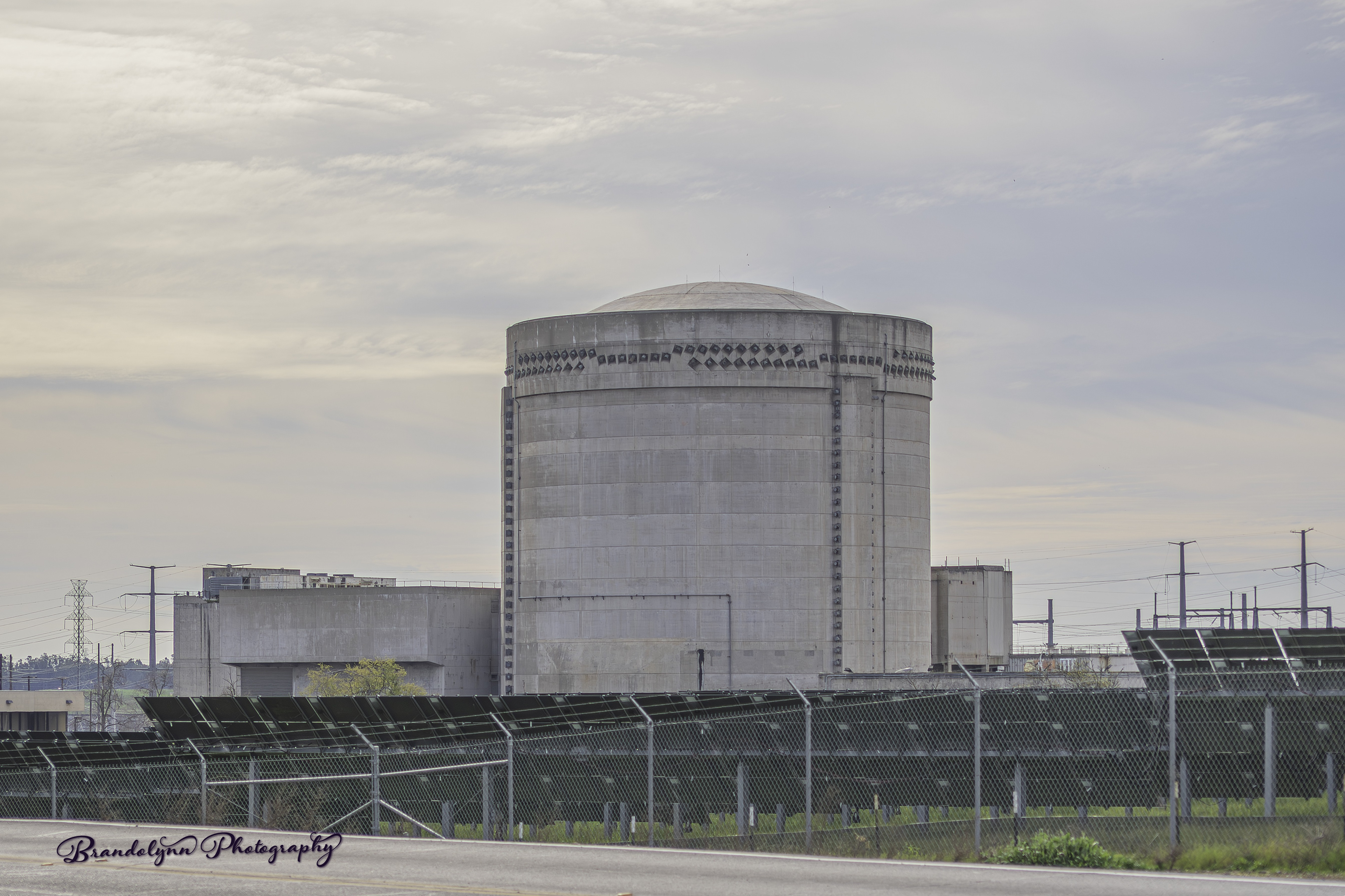 Concrete containment structure at Rancho Seco.