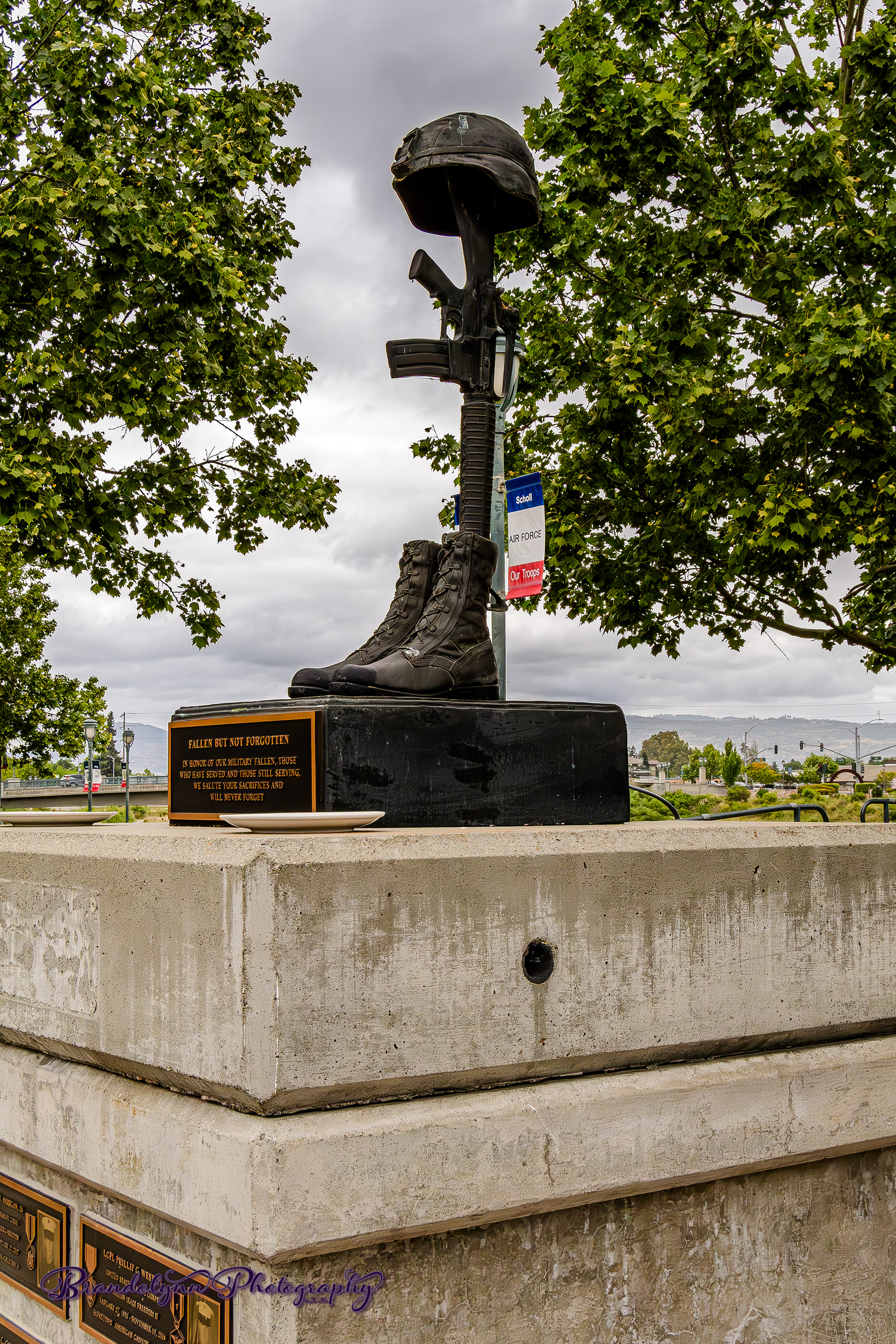 Honoring our fallen soldiers. At Napa Riverfront.
