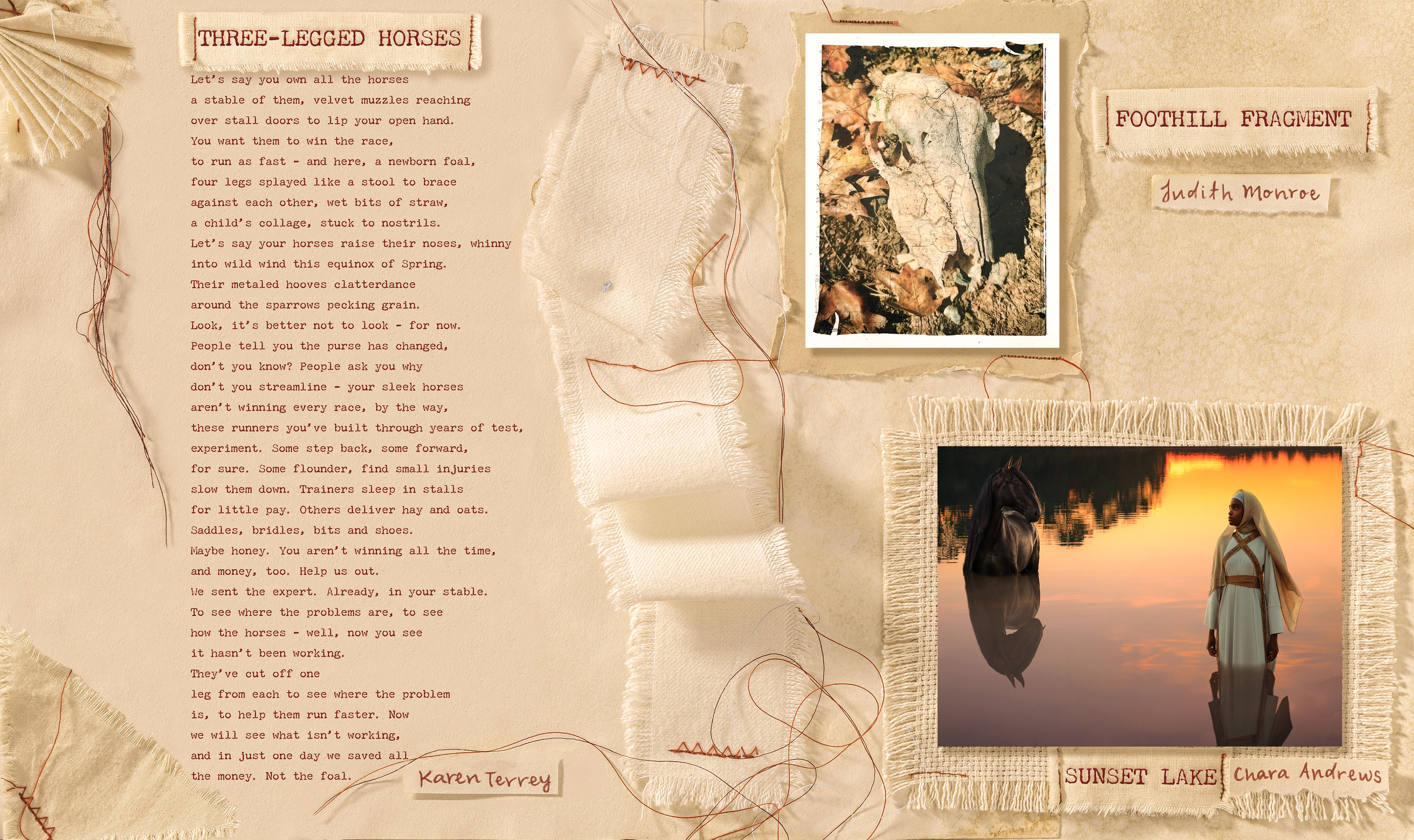 Page layout before binding.