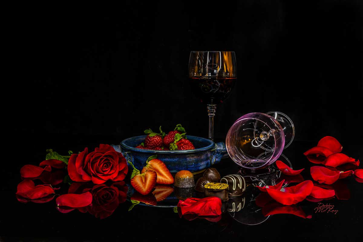 Wine, Strawberries and Chocolate