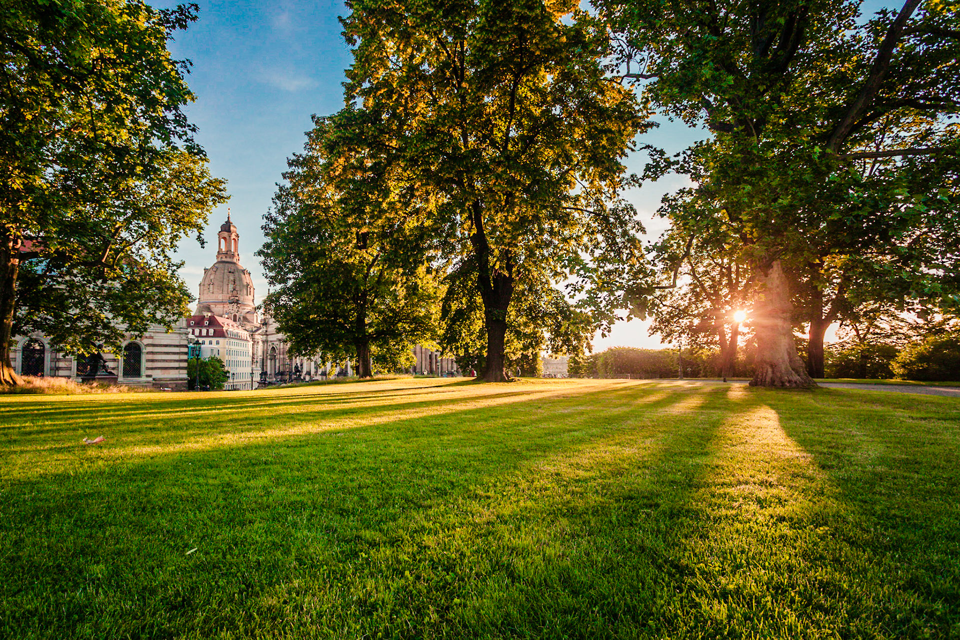 Dresden - Sonnenuntergang Nahe der Frauenkirche