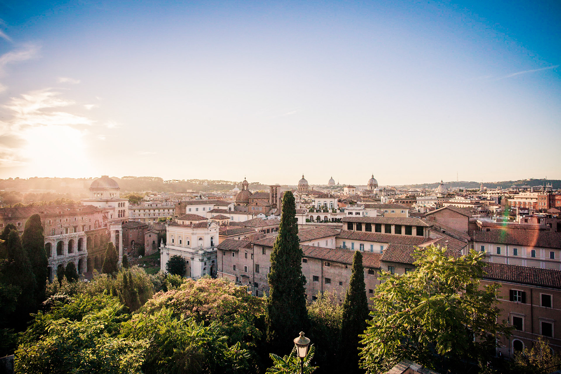 Rom - Sonnenuntergang hinter der Stadt