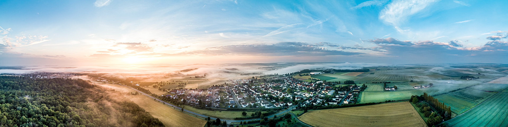 Hungen - Sonnenaufgang im Sommer