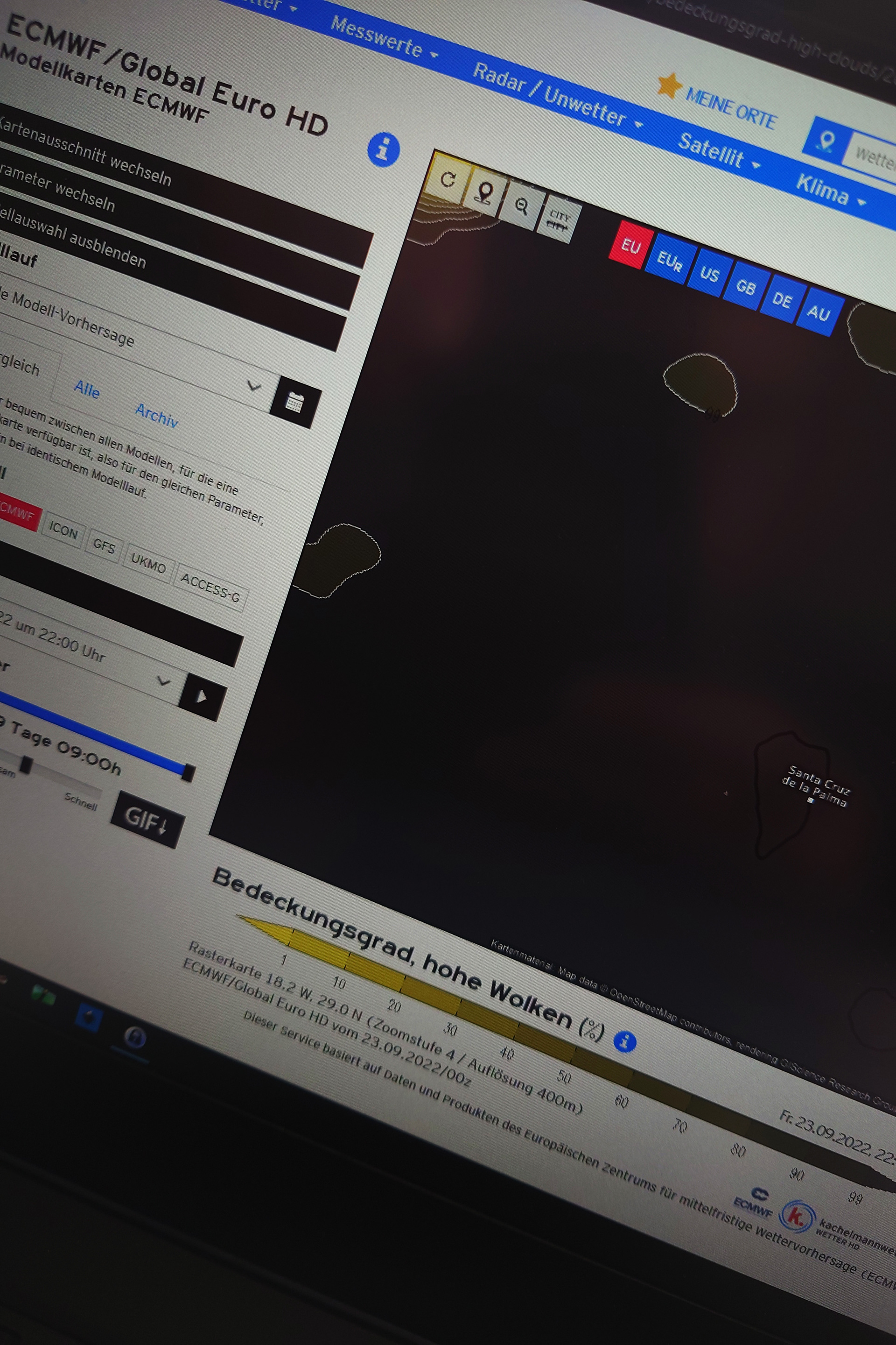 Alle Wettermodelle sagen: ☁☁☁