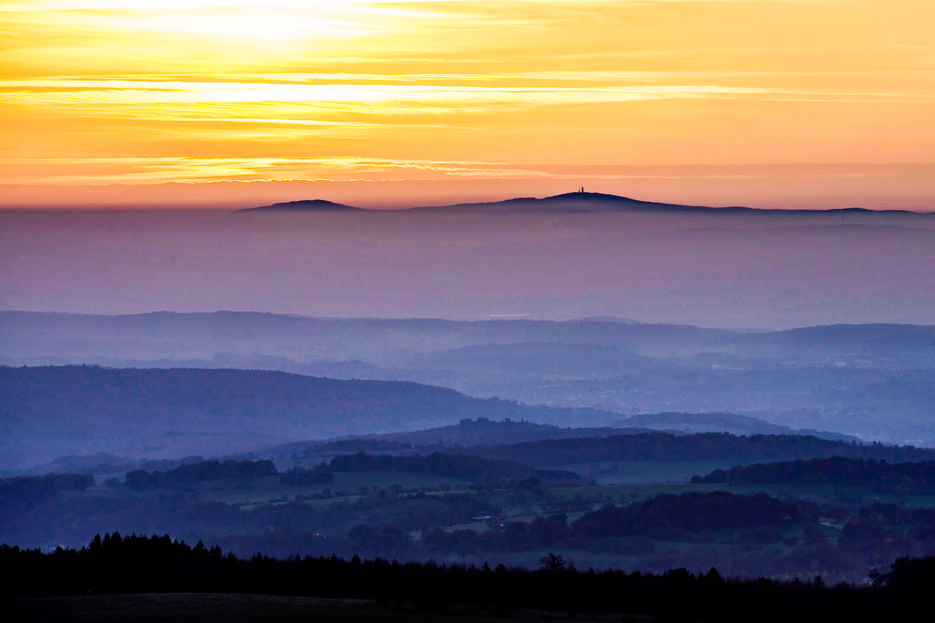 Hoherodskopf - Blick in Richtung Taunus