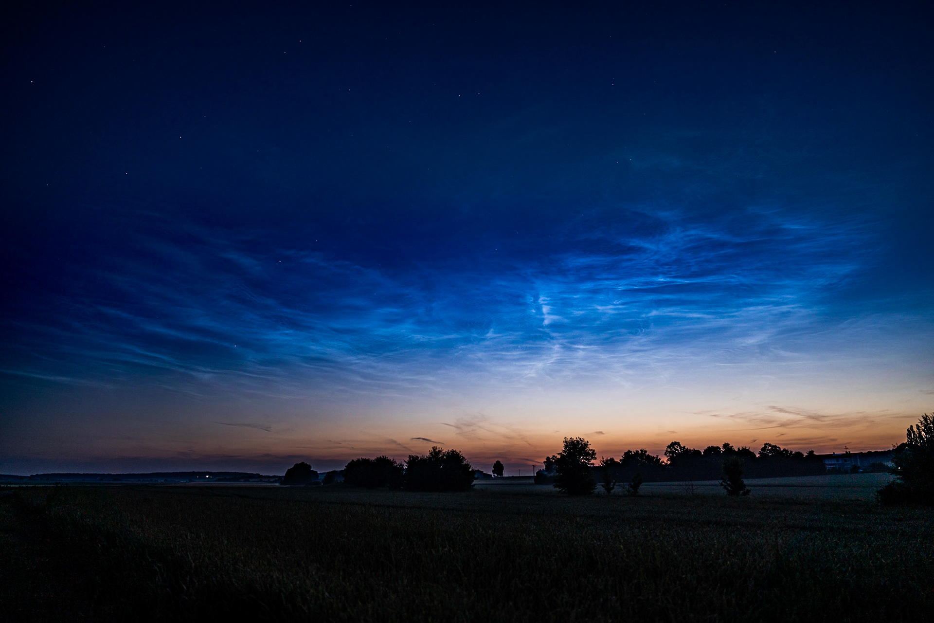 Leuchtende Nachtwolken am 25.06.2021