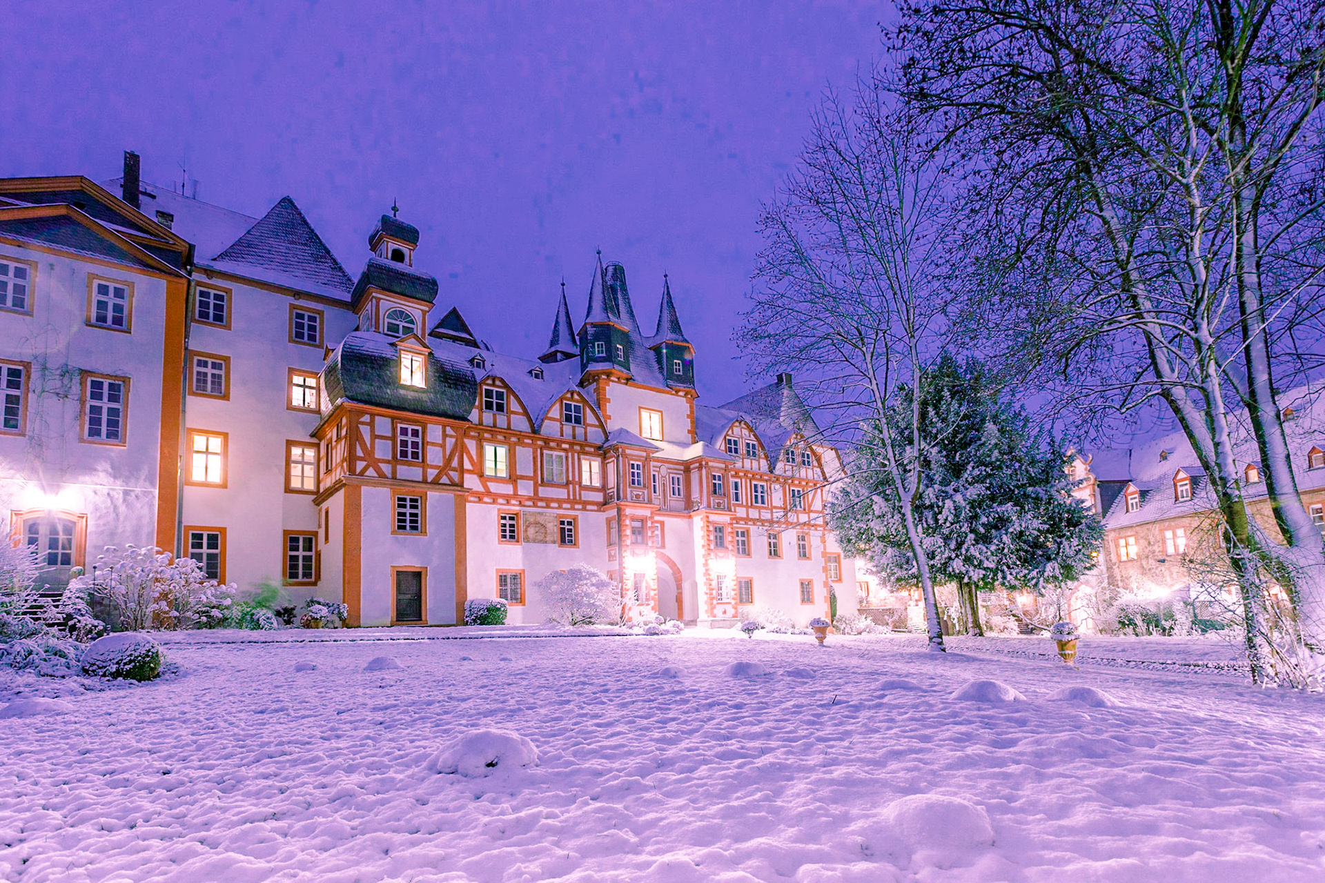 Hungen - Schloss im Winter