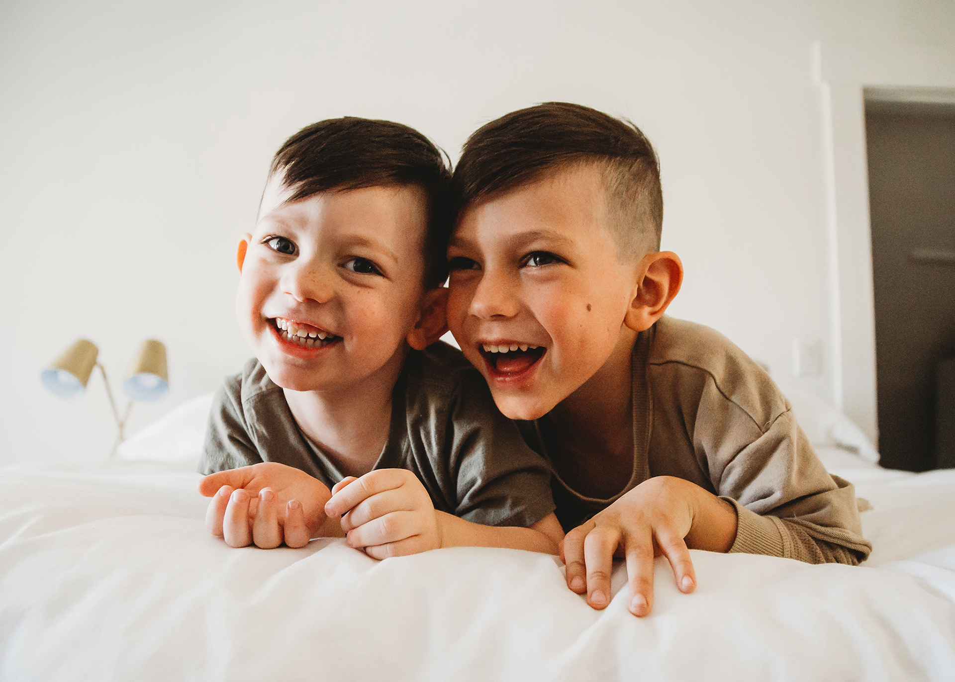 in-home newborn and family session