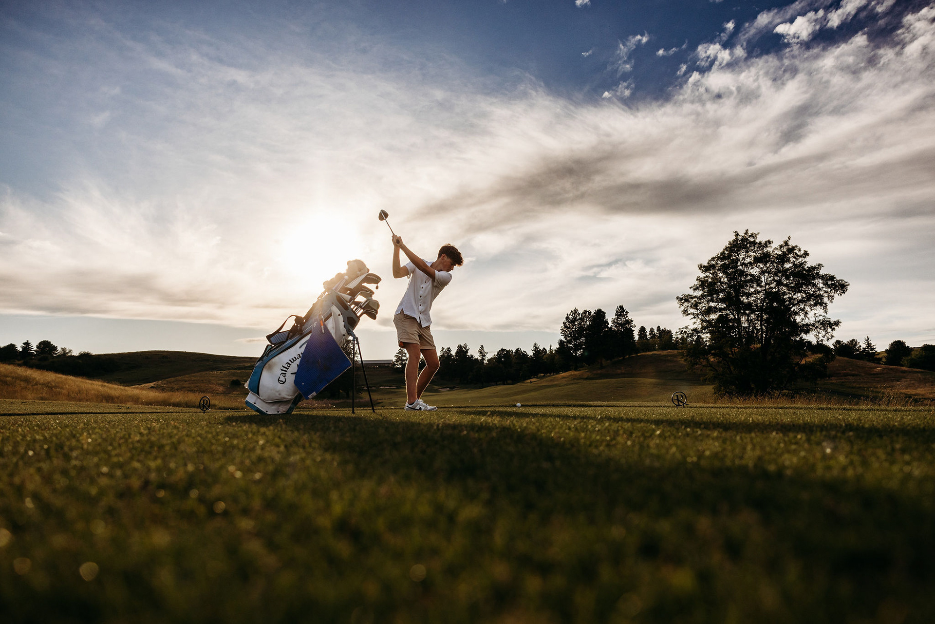 high school senior session - golfer