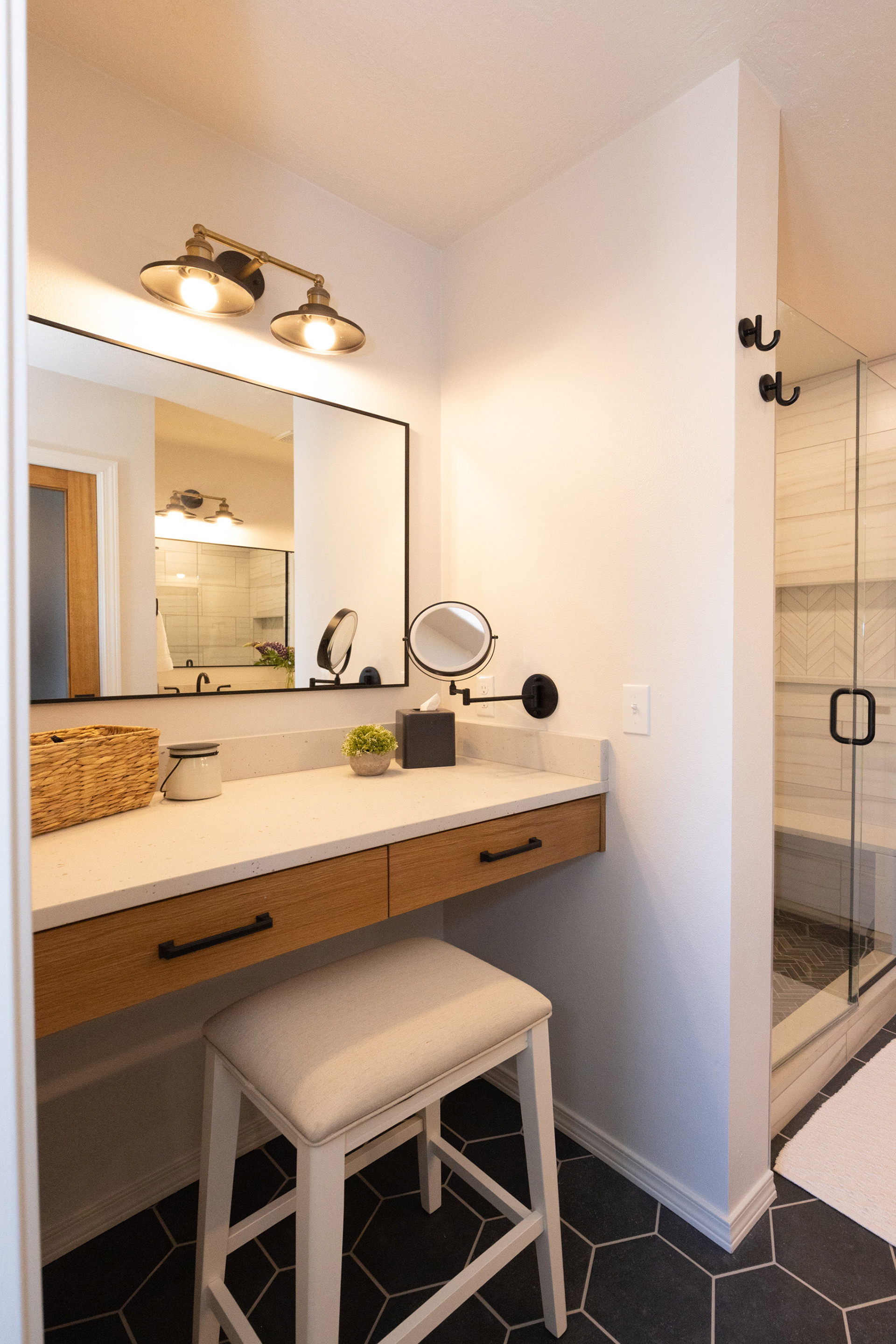 Bathroom remodel designed by Smith & Stratton