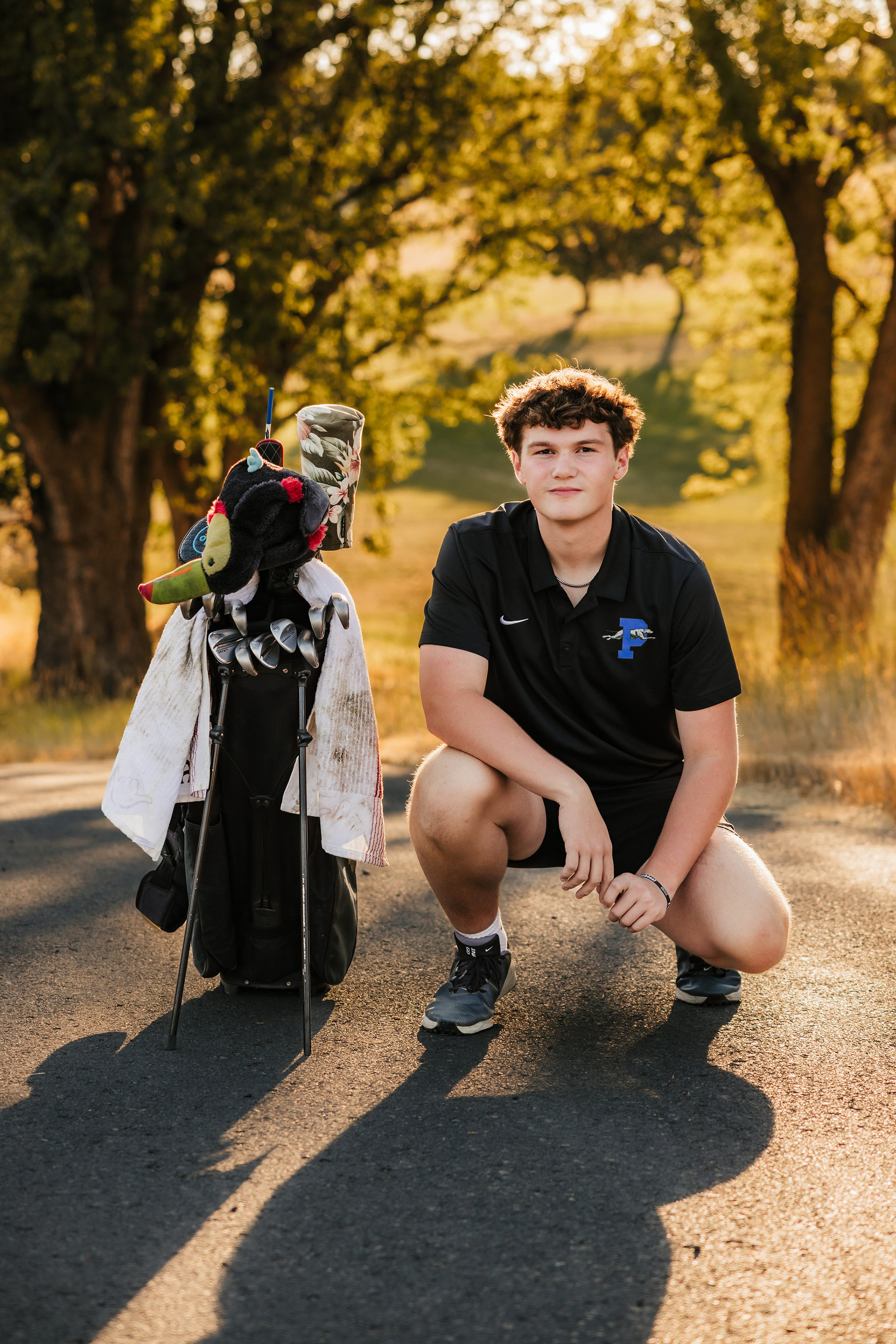 high school senior session - golfer