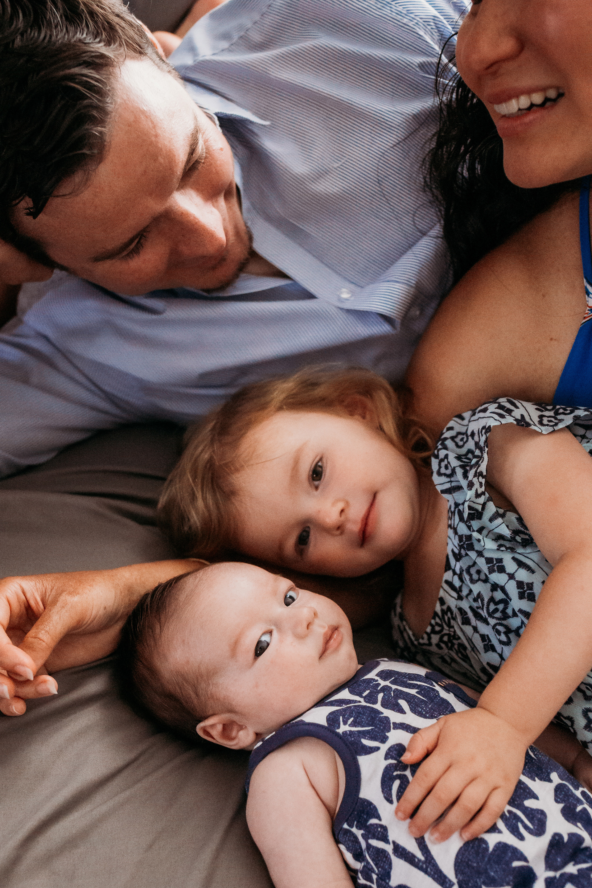 in-home newborn and family session