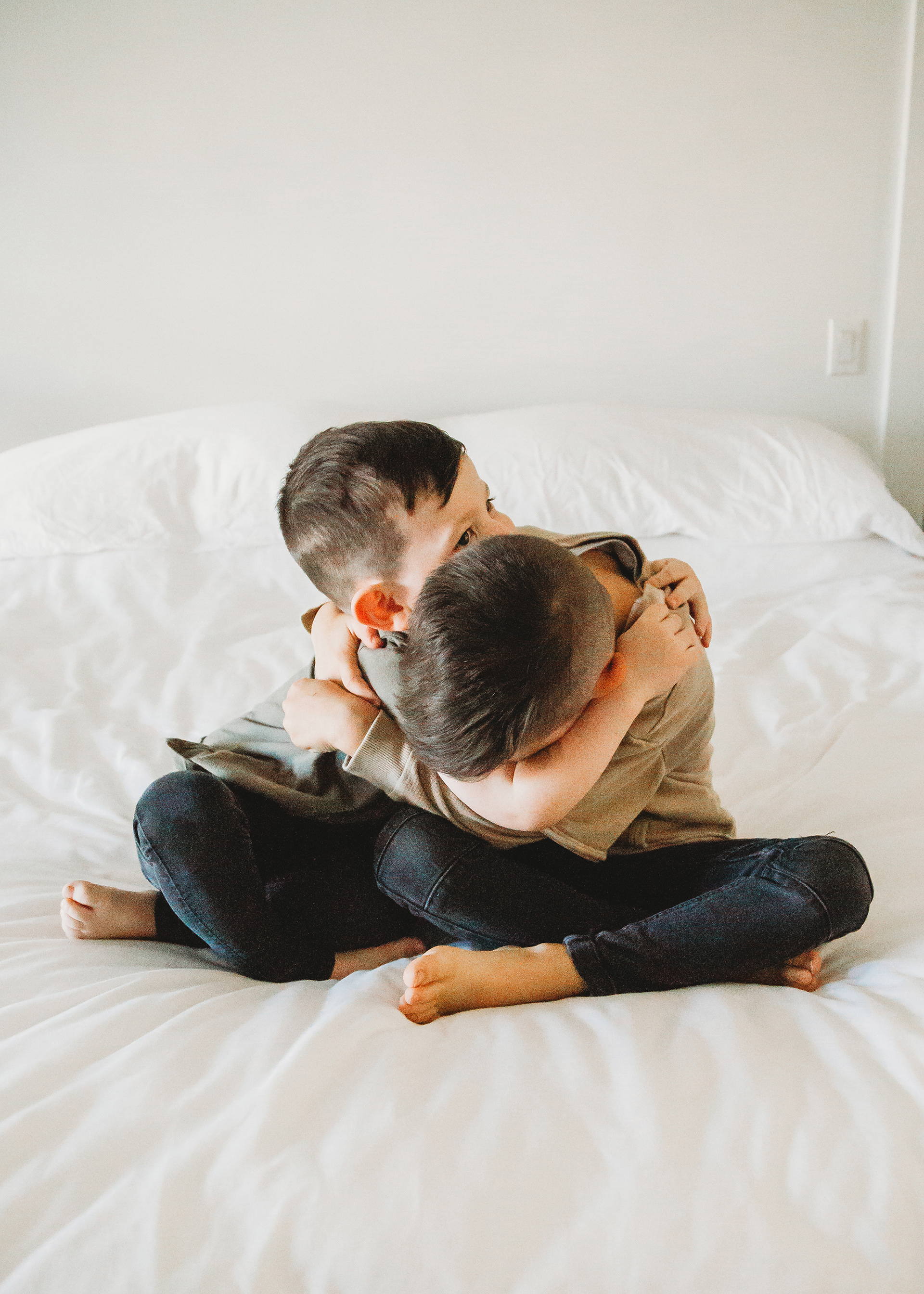 in-home newborn and family session
