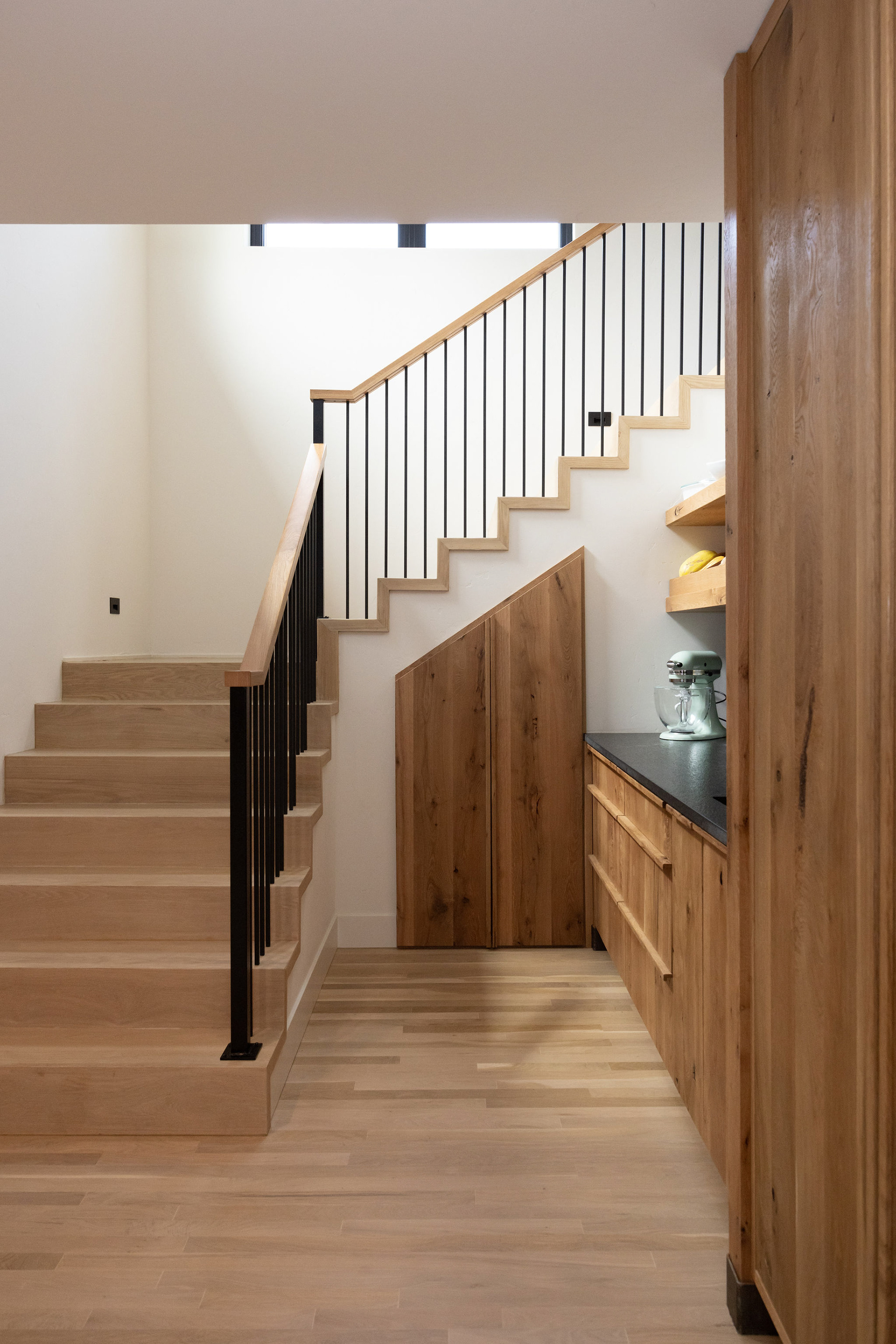 Home remodel designed by Devan Rose Interiors and Master's Touch Woodworking