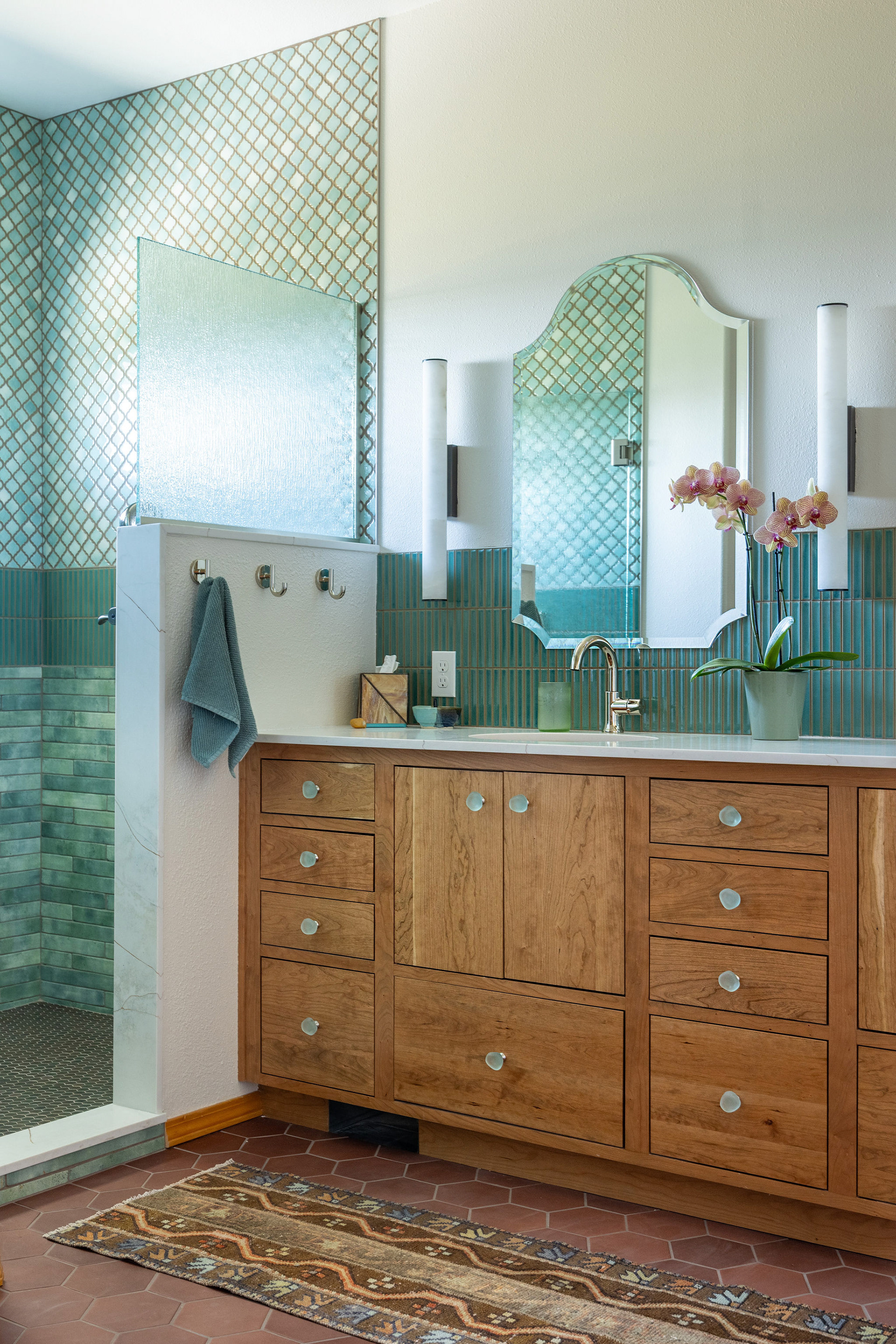 Bathroom remodel designed by Smith & Stratton