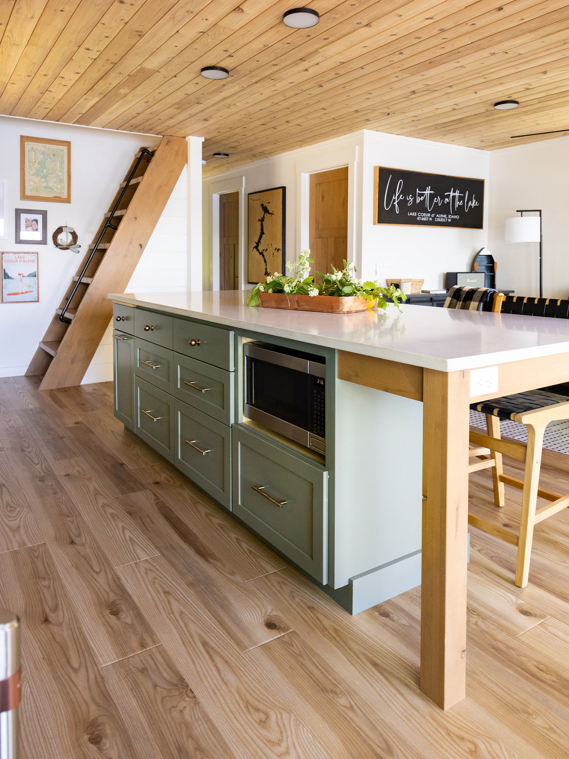 Lake home remodel designed by Smith & Stratton.