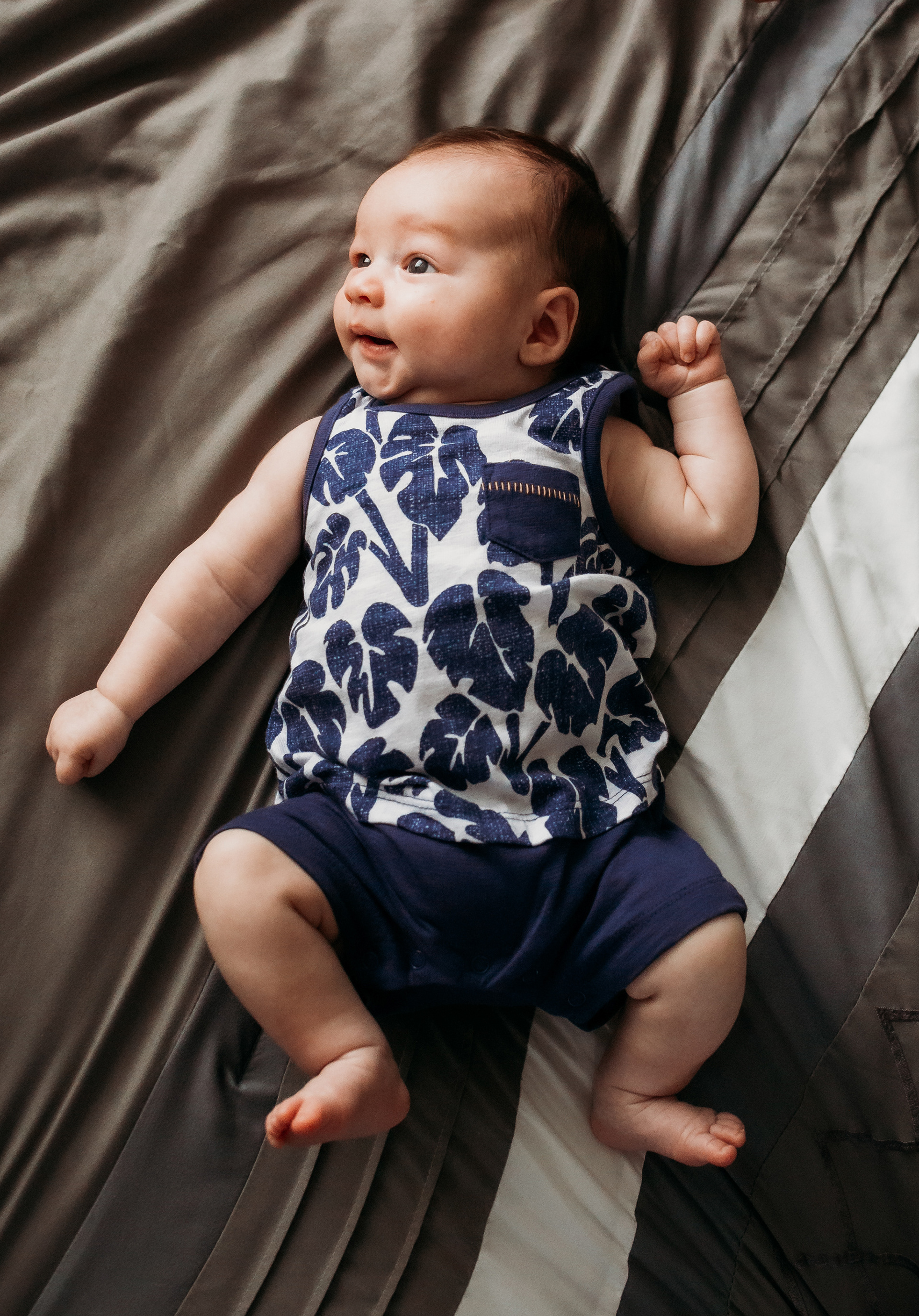 in-home newborn and family session