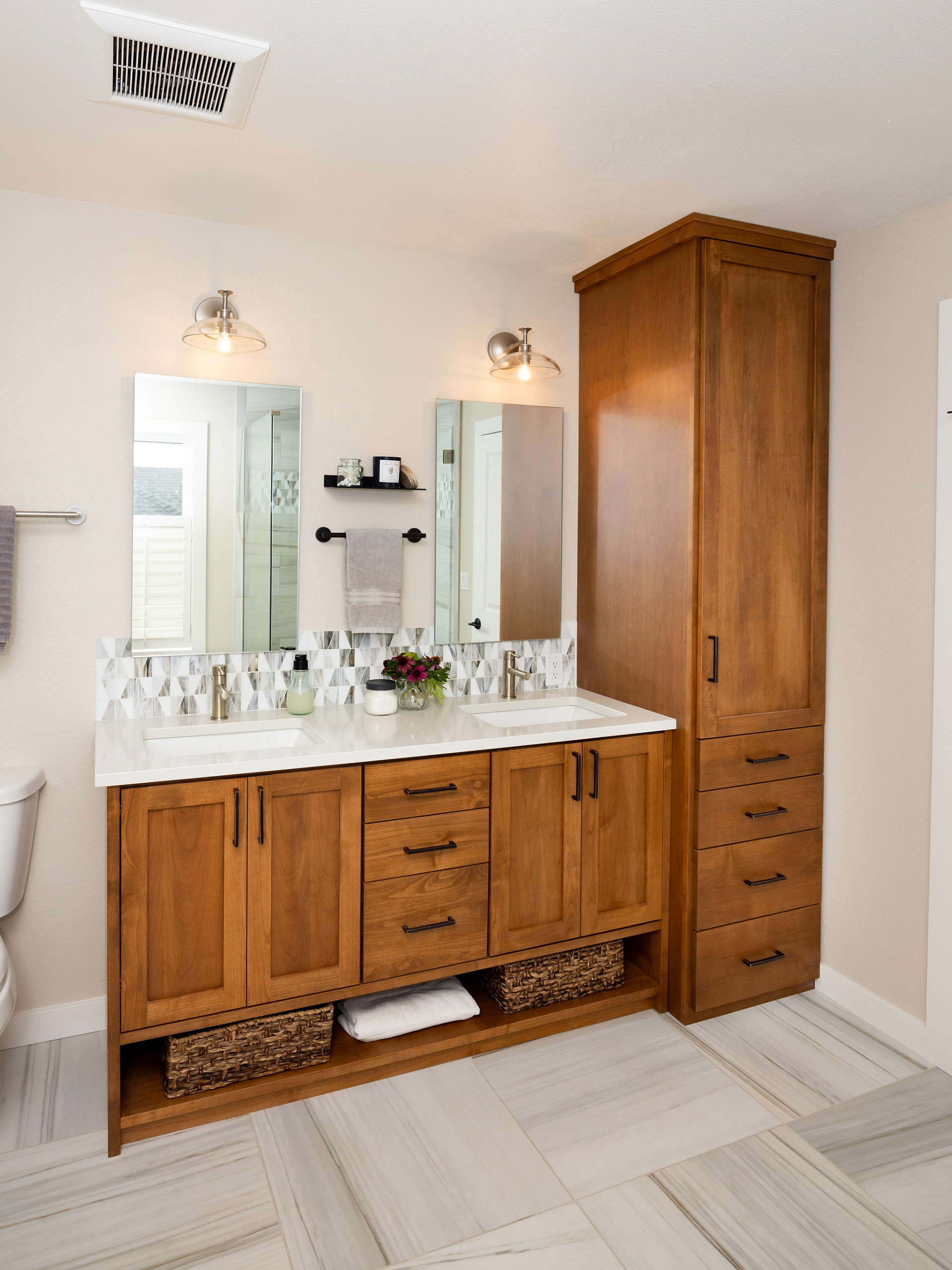 Bathroom remodel designed by Smith & Stratton