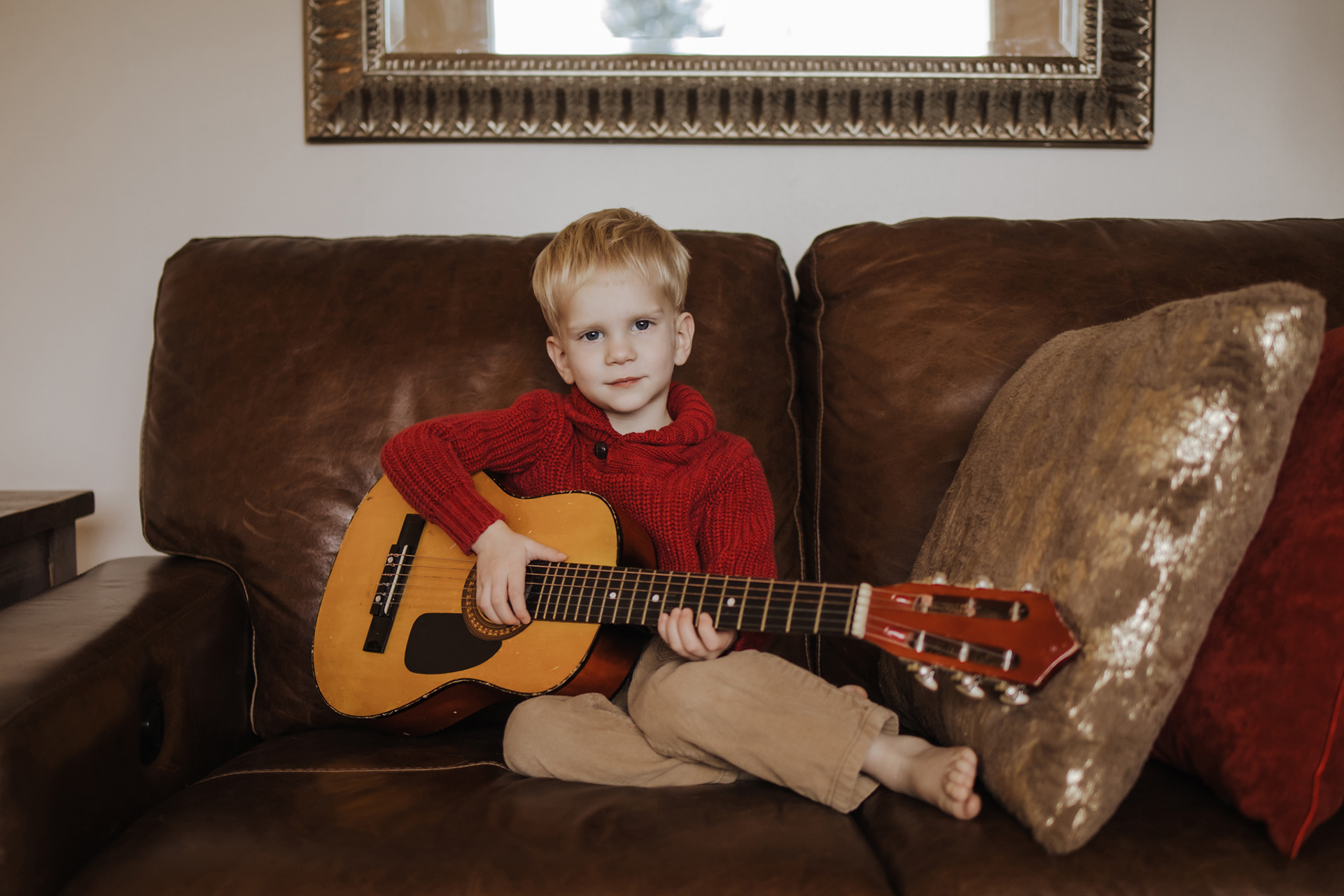 in-home family session
