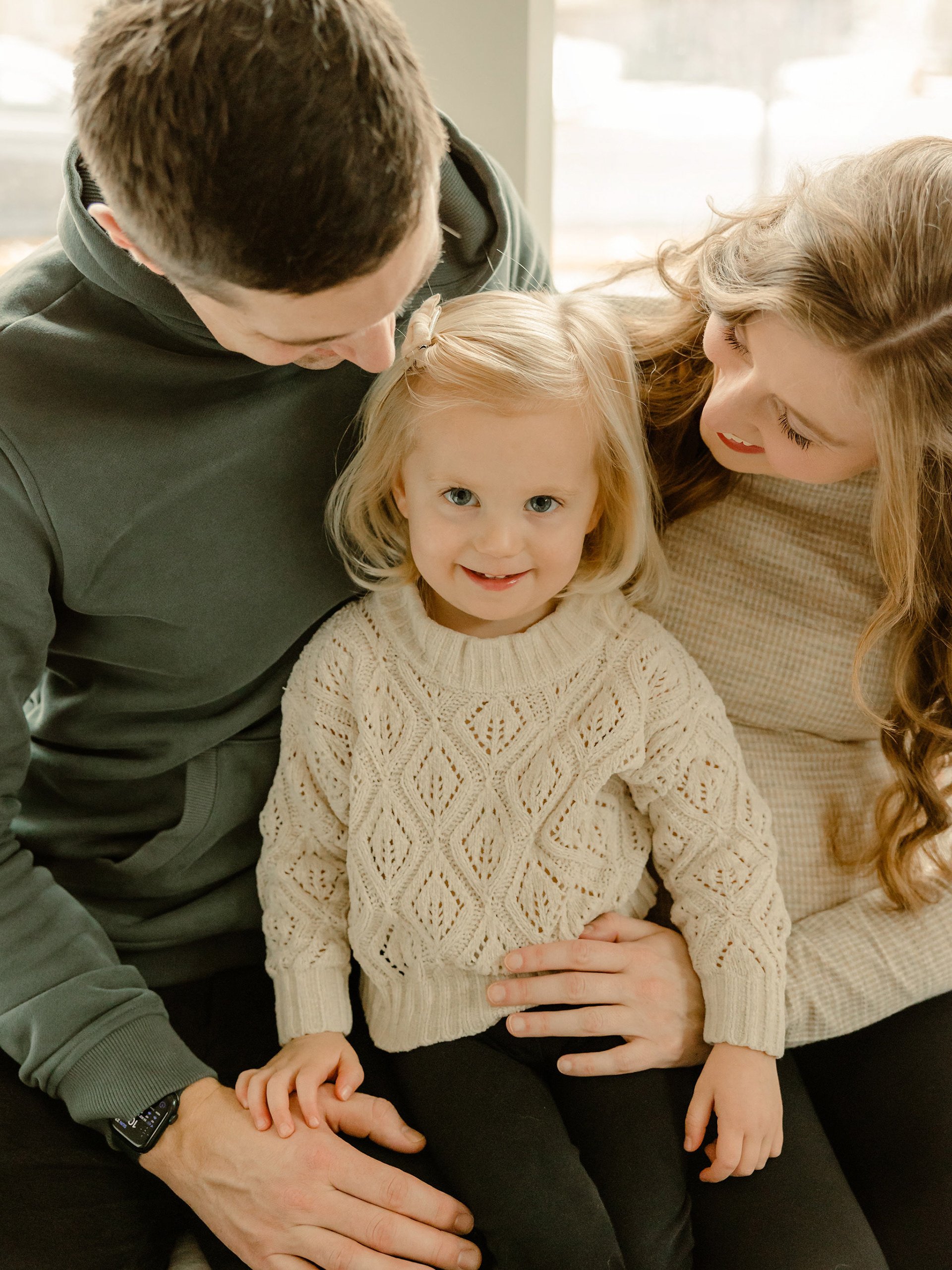 in-home maternity and family session