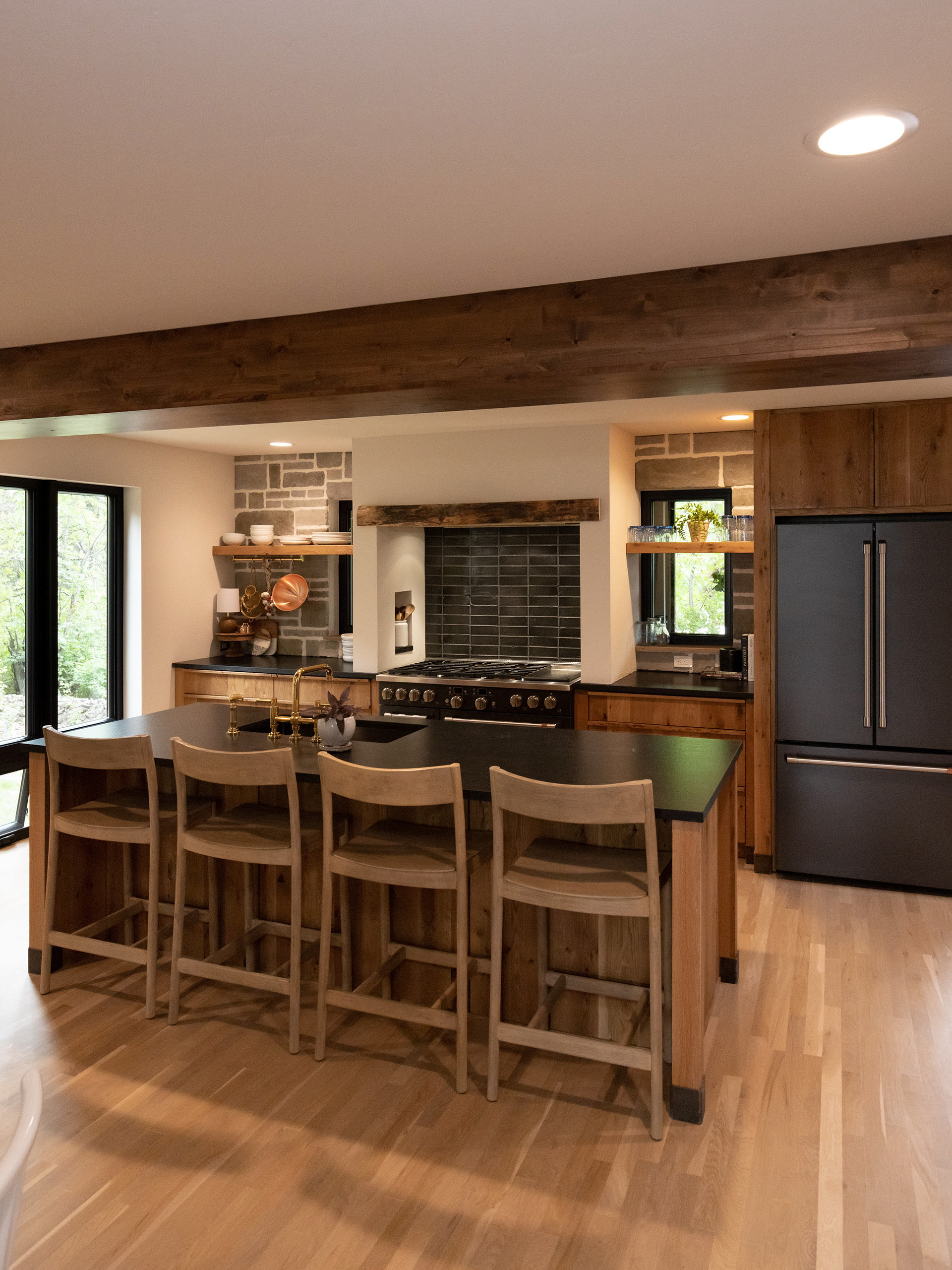 Home remodel designed by Devan Rose Interiors and Master's Touch Woodworking