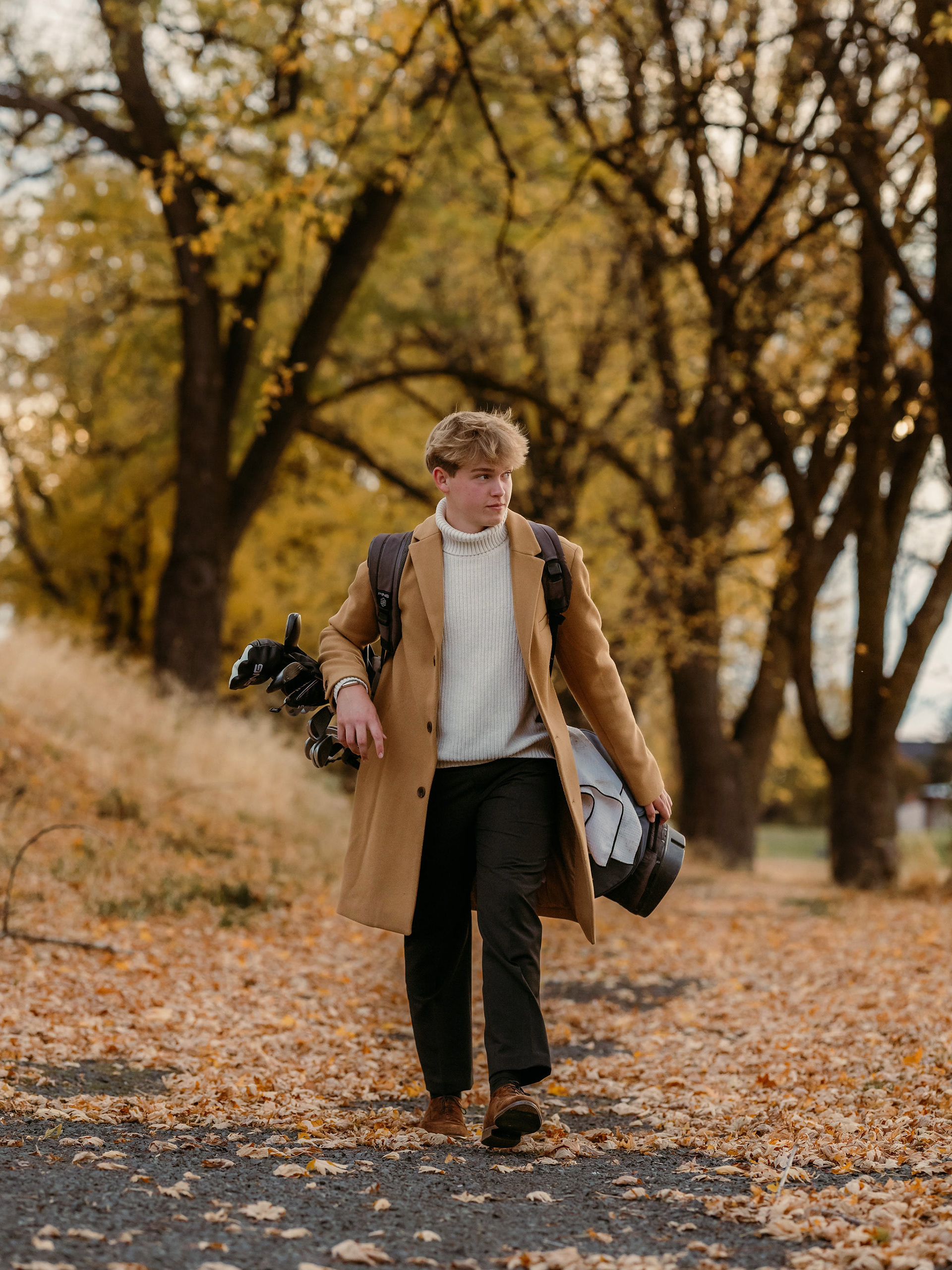 high school senior session - golfer