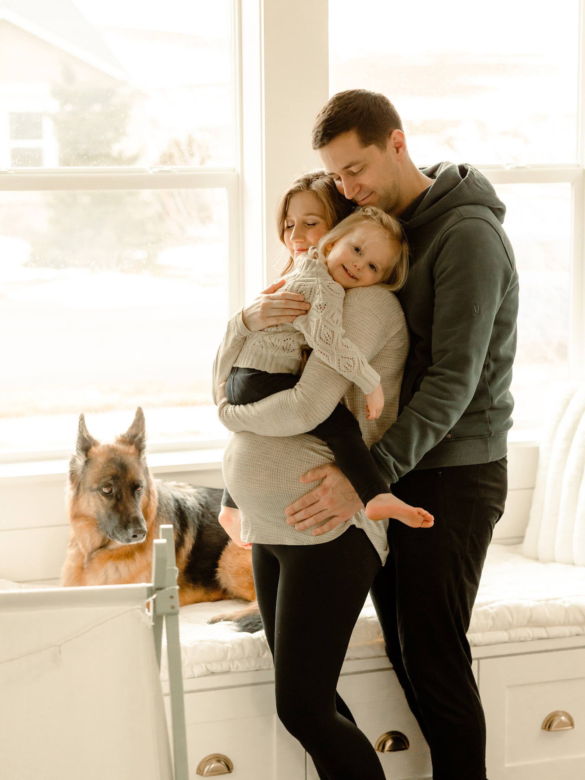 in-home maternity and family session