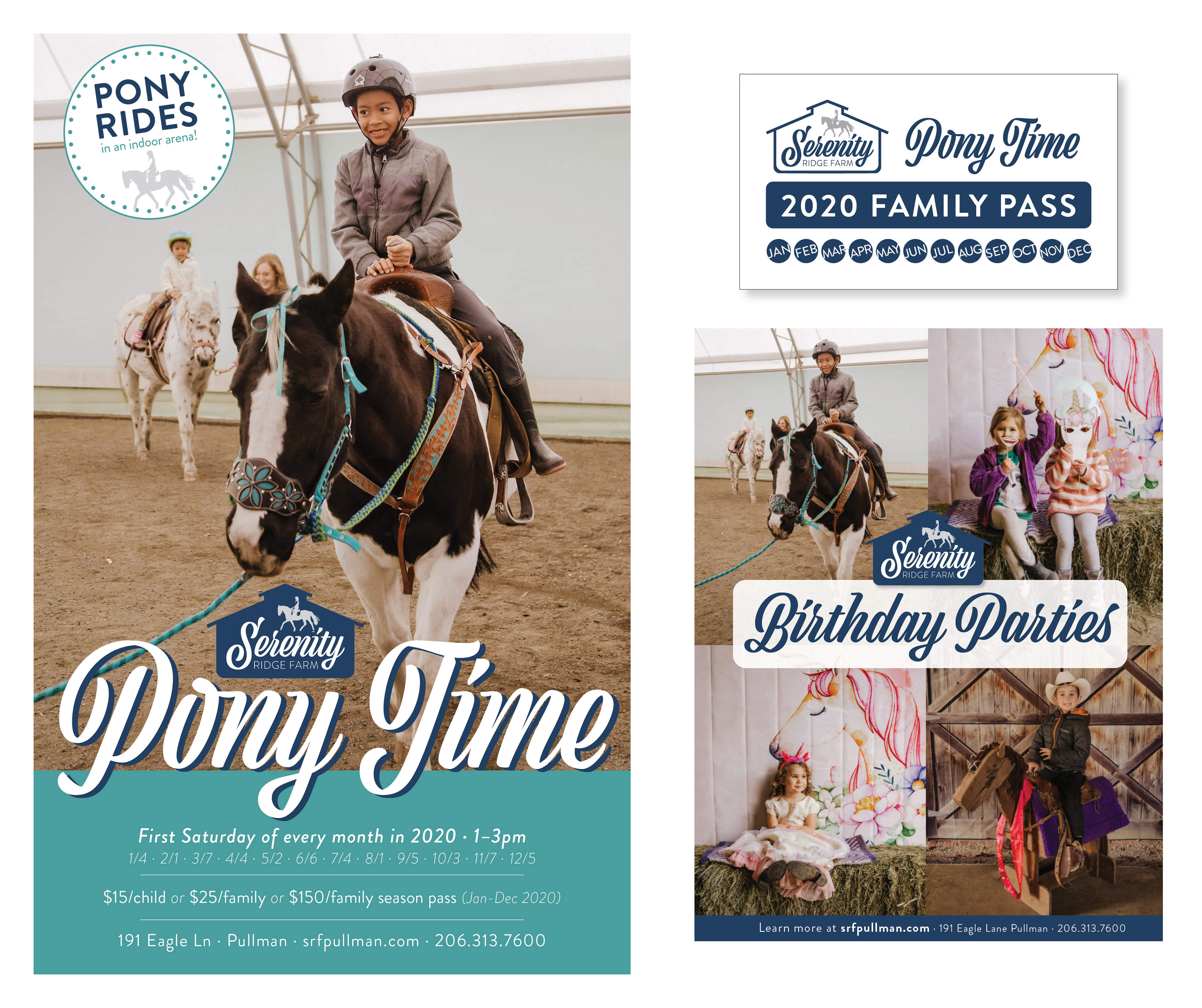 Photography and promotional materials for Serenity Ridge Farm in Pullman, Washington