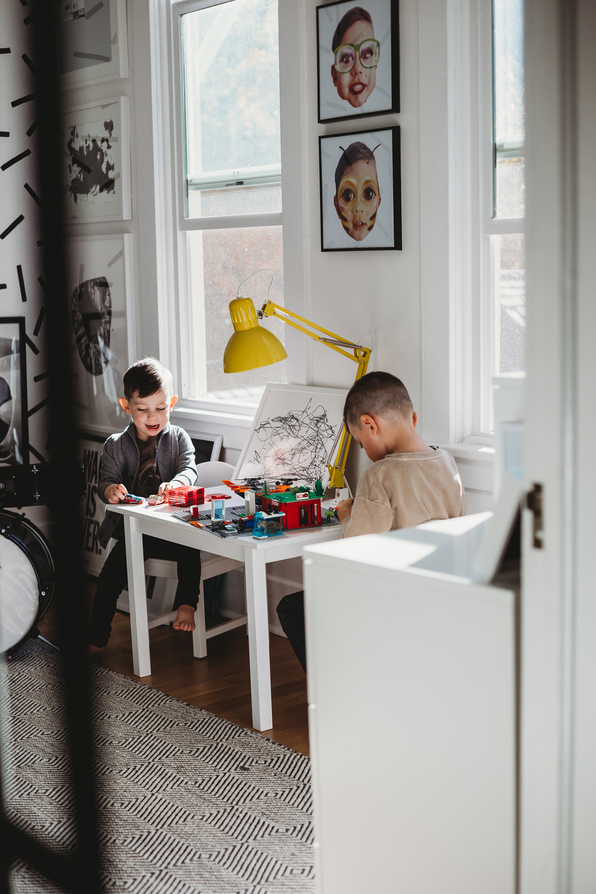 in-home newborn and family session