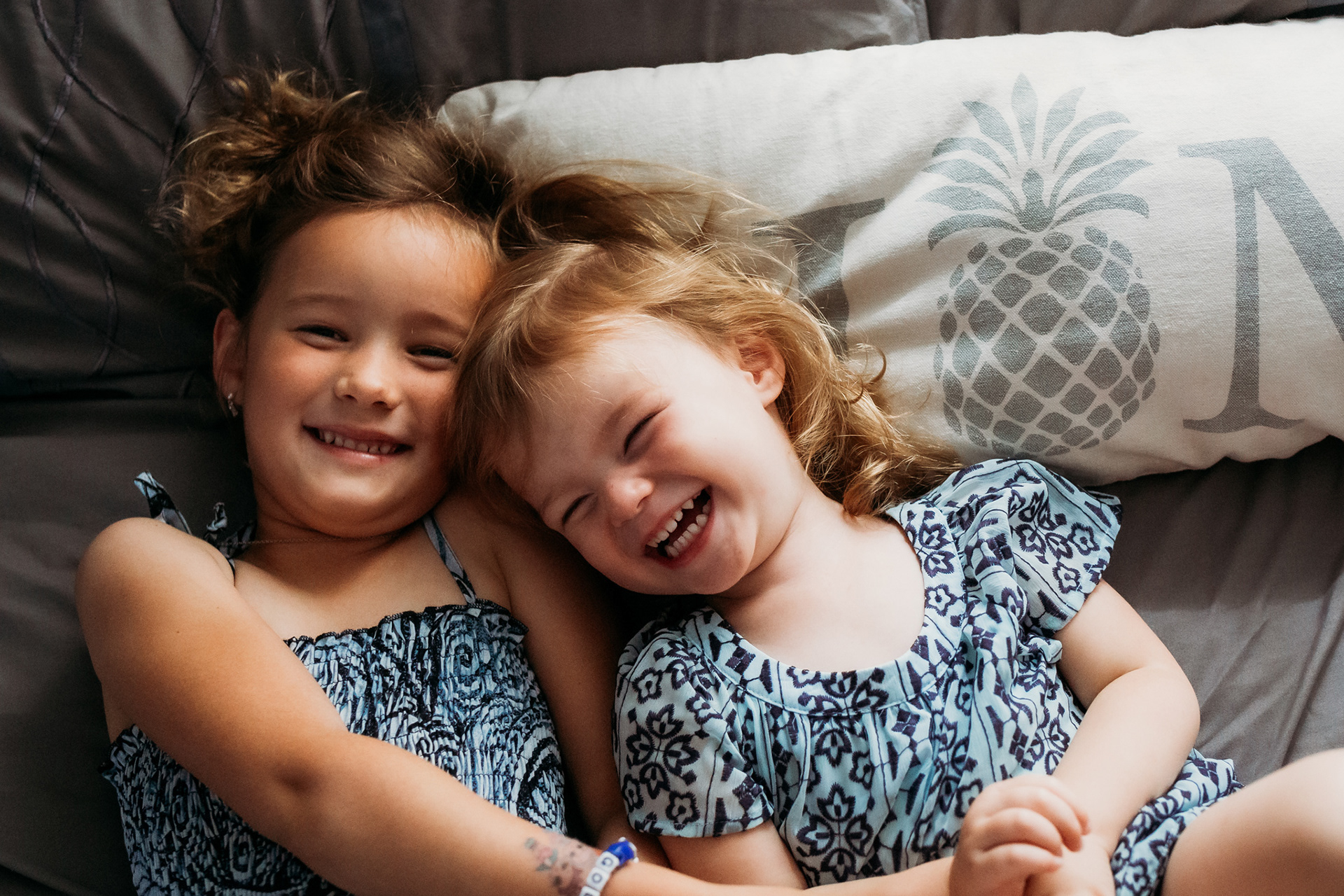 in-home newborn and family session