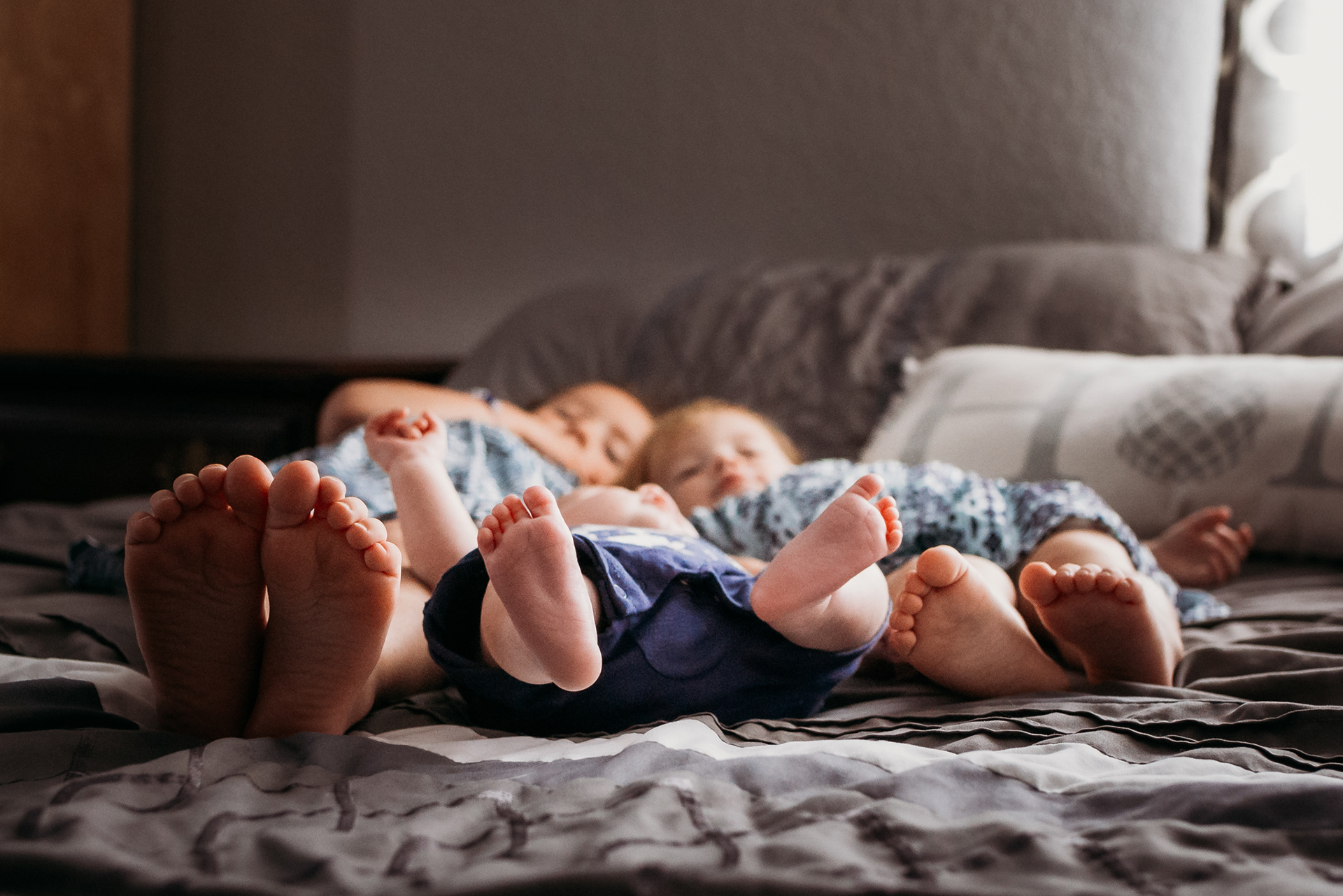in-home newborn and family session