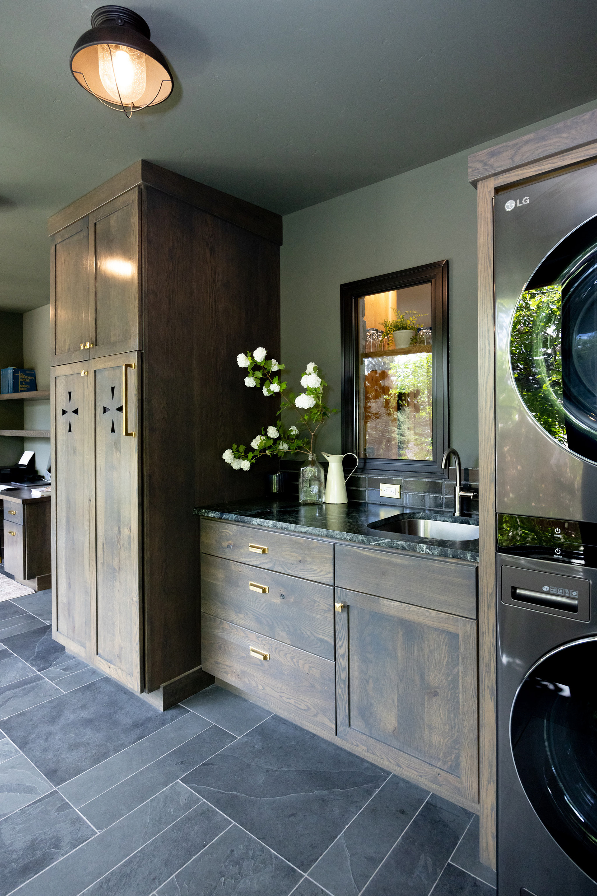 Home remodel designed by Devan Rose Interiors and Master's Touch Woodworking