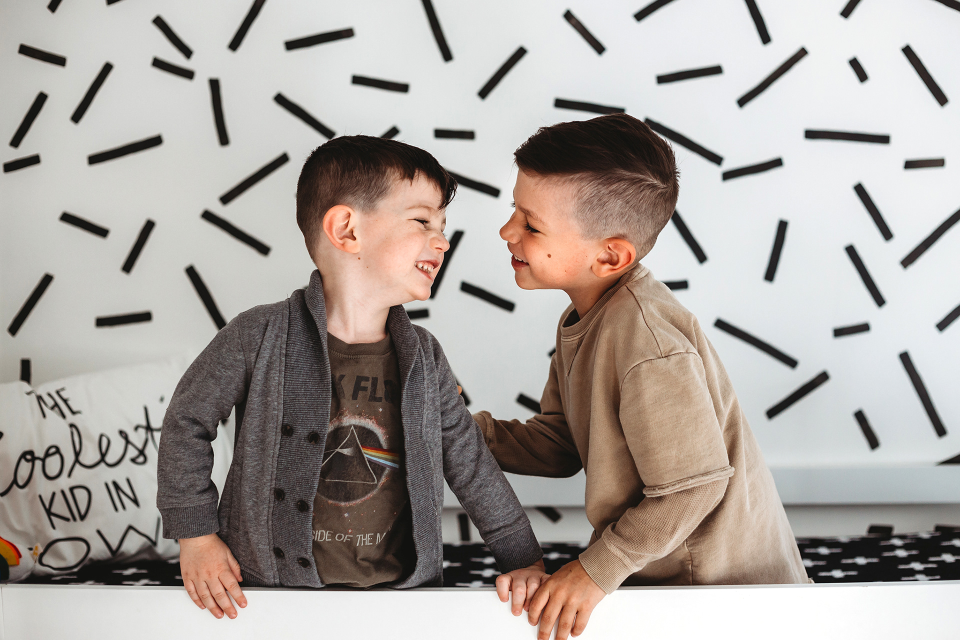 in-home newborn and family session