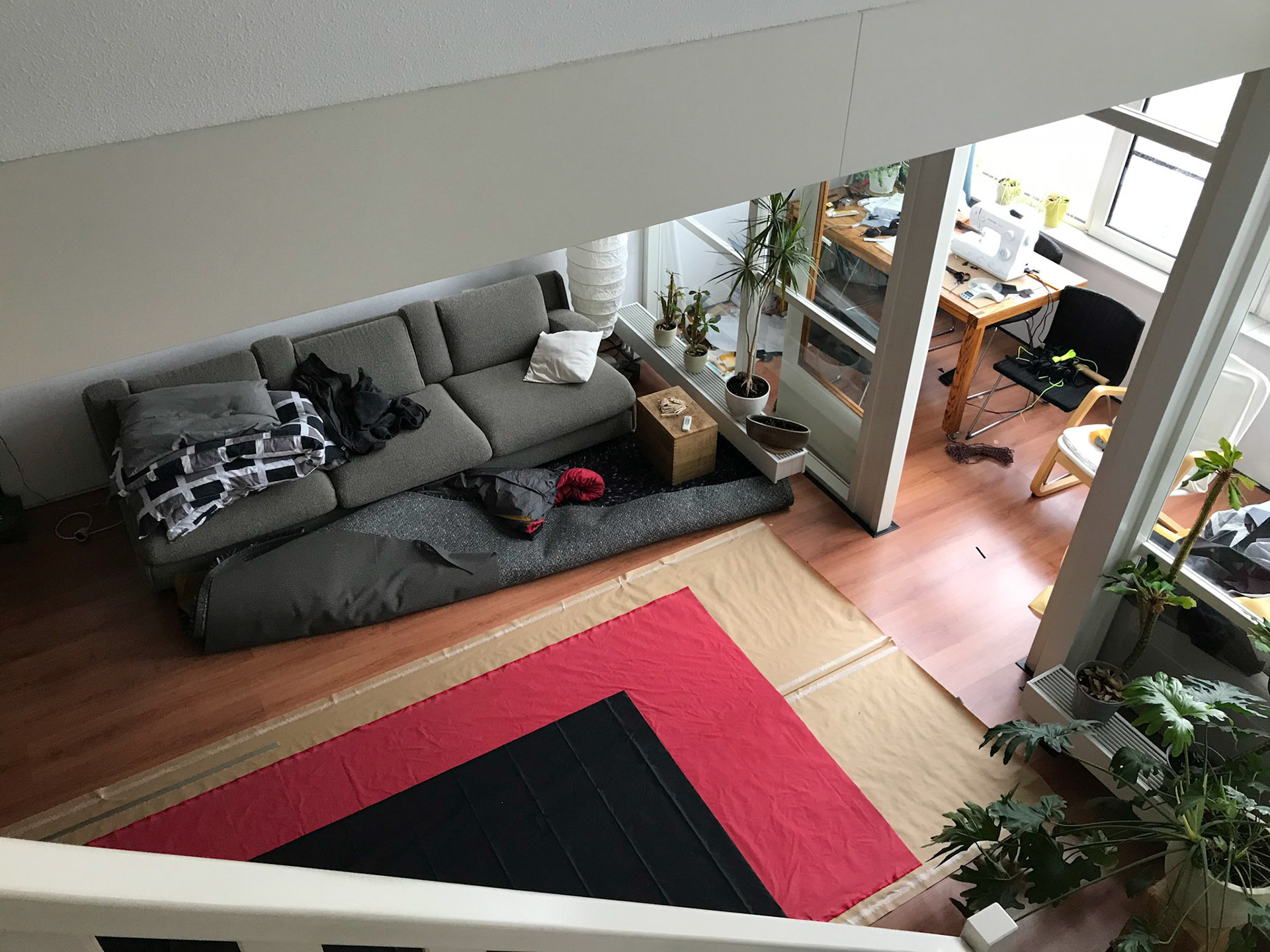 Maar eerst nog meer oefenen: een bivakzak met rits.