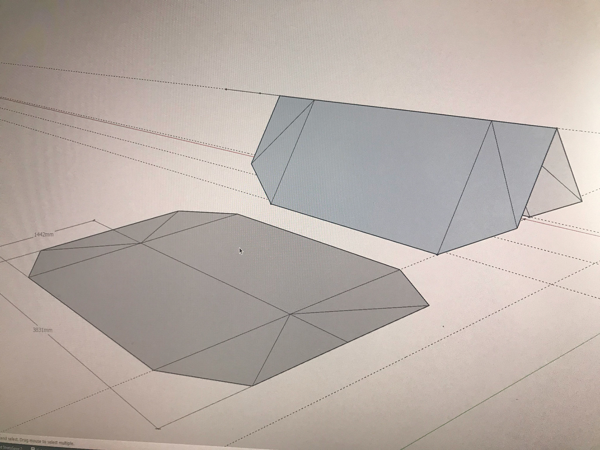 Het tweede ontwerp, veel realistischer.