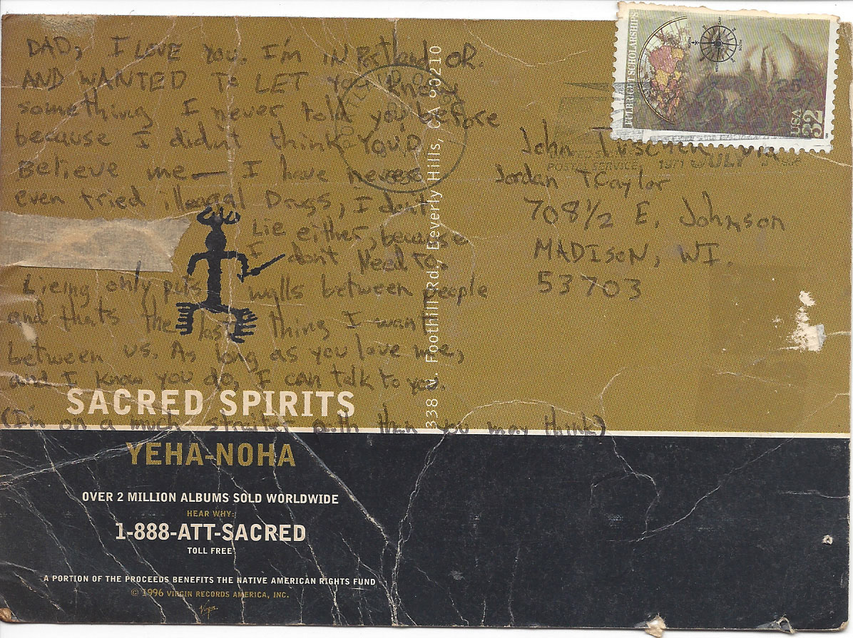 Postcard from Jordan T. C.