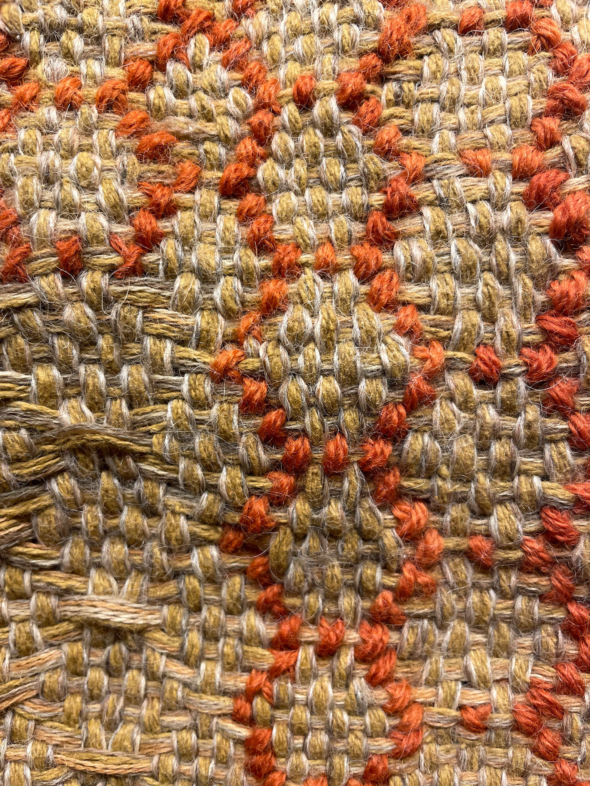 Close up of plant pot weaving