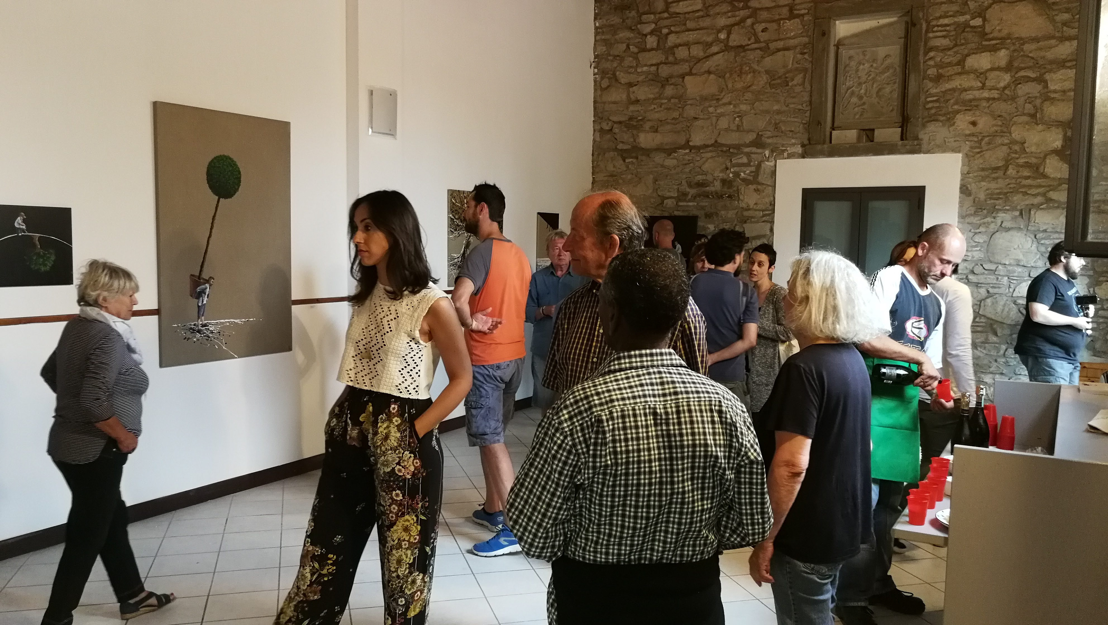 Inaugurazione della mostra di Paolo Di Rosa "Un uomo, un albero", a cura di Giusi Affronti