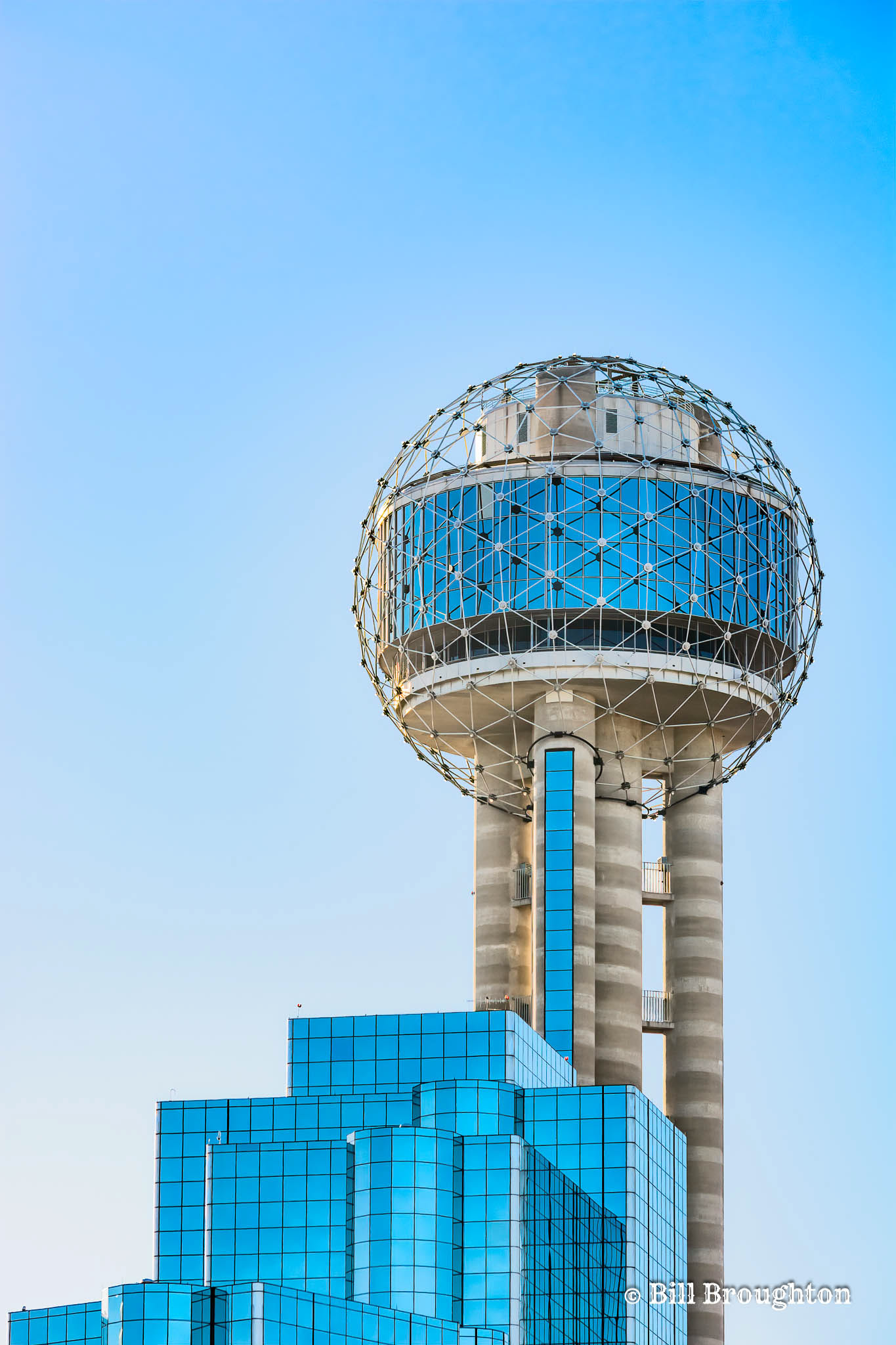 Iconic Lighted Ball Atop Hyatt Regency Hotel, Dallas, Texas