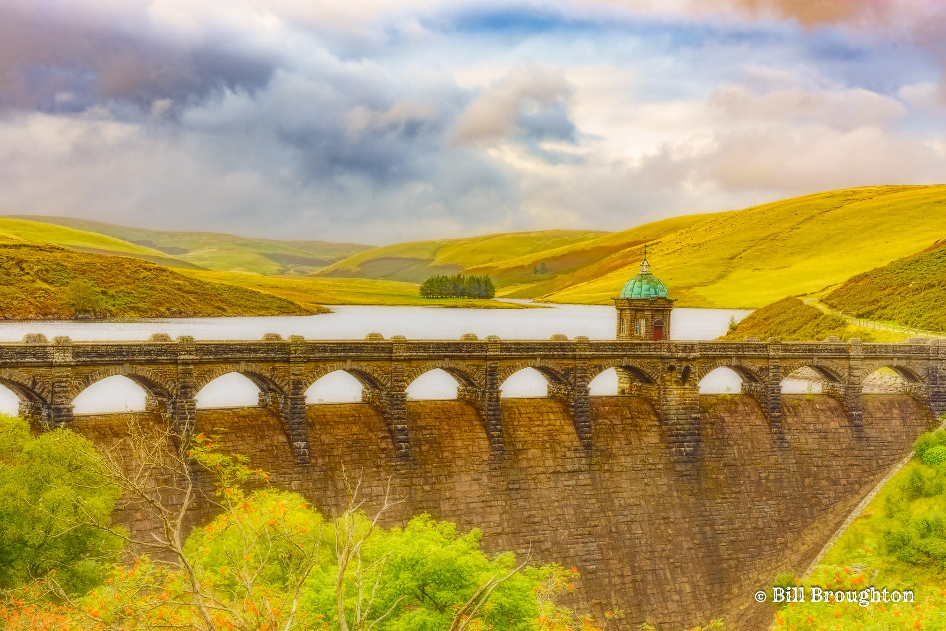 Garreg-Ddu Reservoir in the Elan Valley