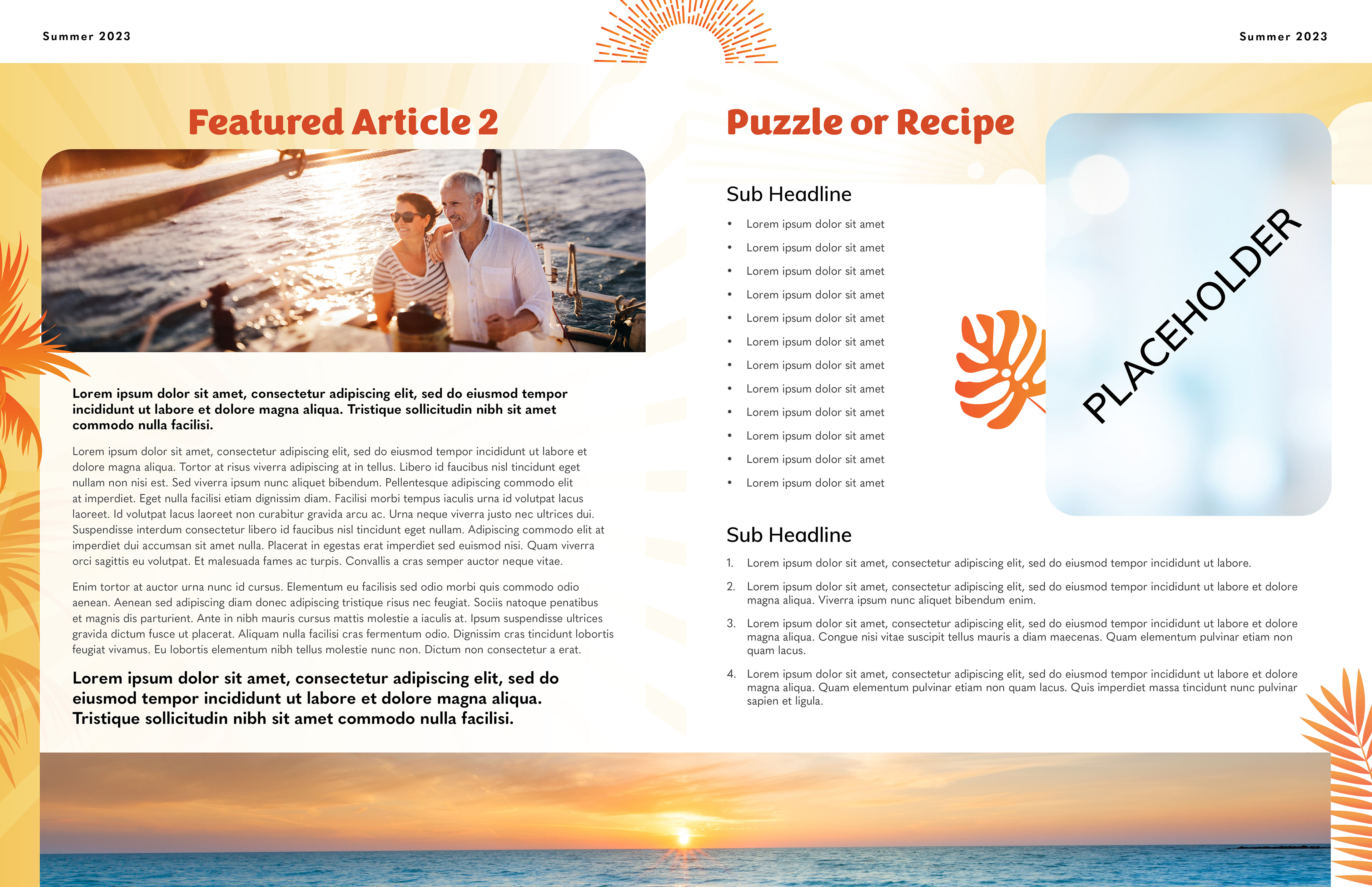 Summer 2023 Newsletter Template - Spread 2