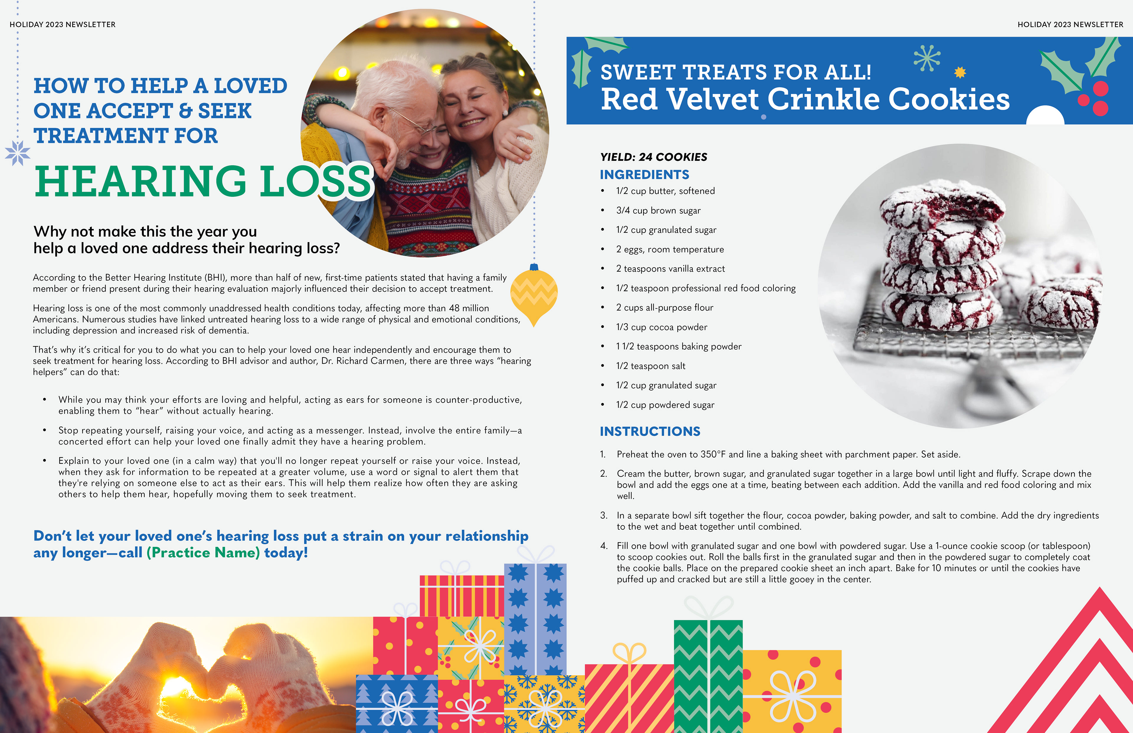 Holiday 2023 Newsletter Template - Spread 2