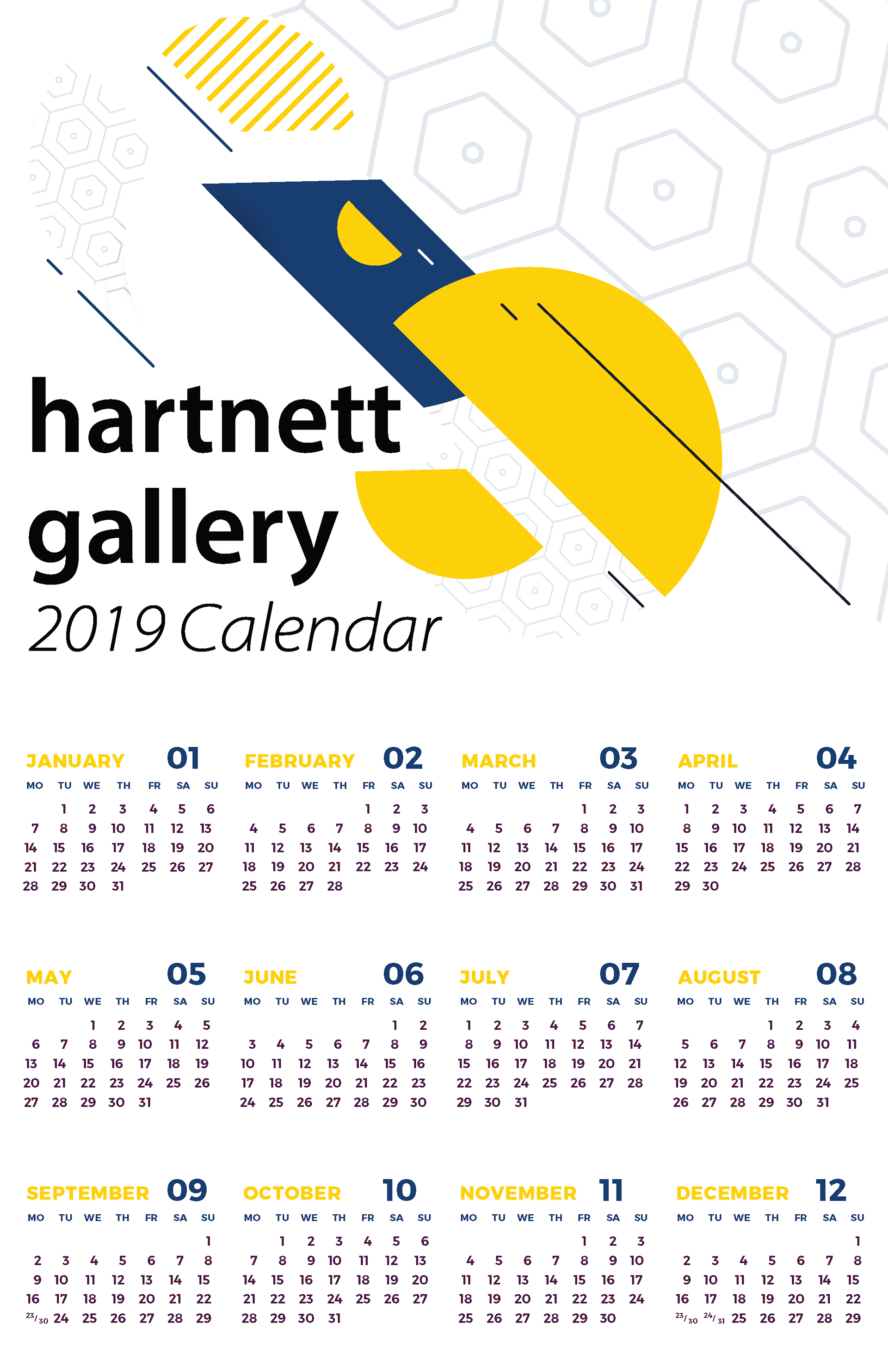 Calendar for student use