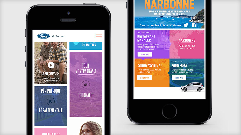 Outras telas no celular