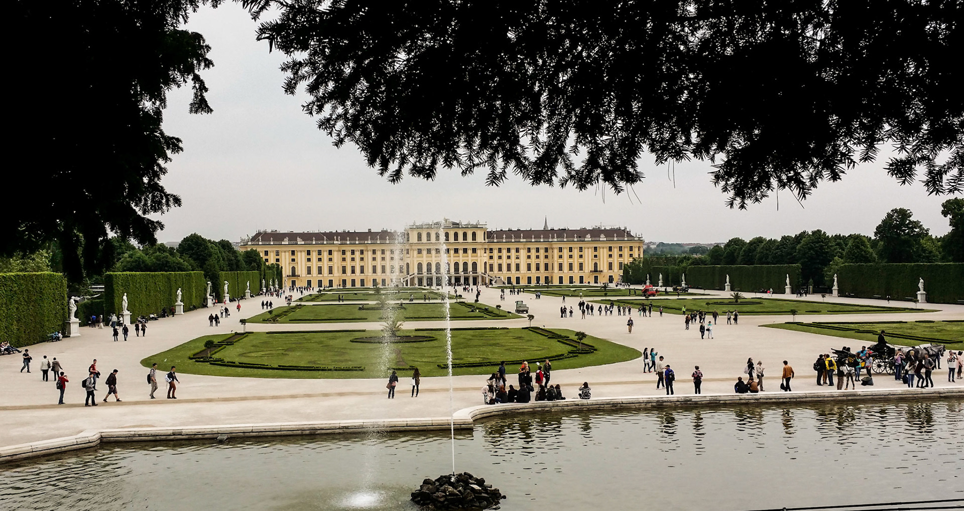 Grădinile Palatului Schonbrunn. Viena