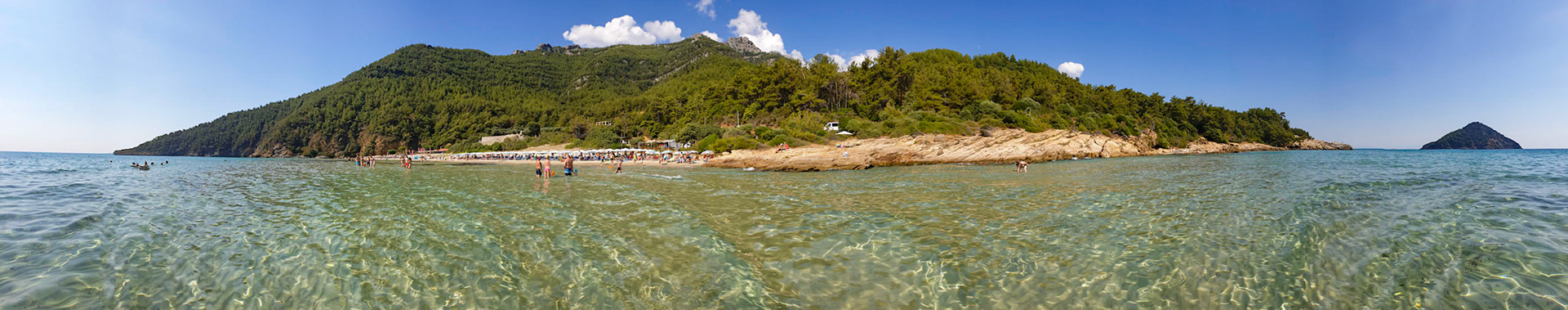 Plaja Paradyssos. Makryammos Theologou. Thasos