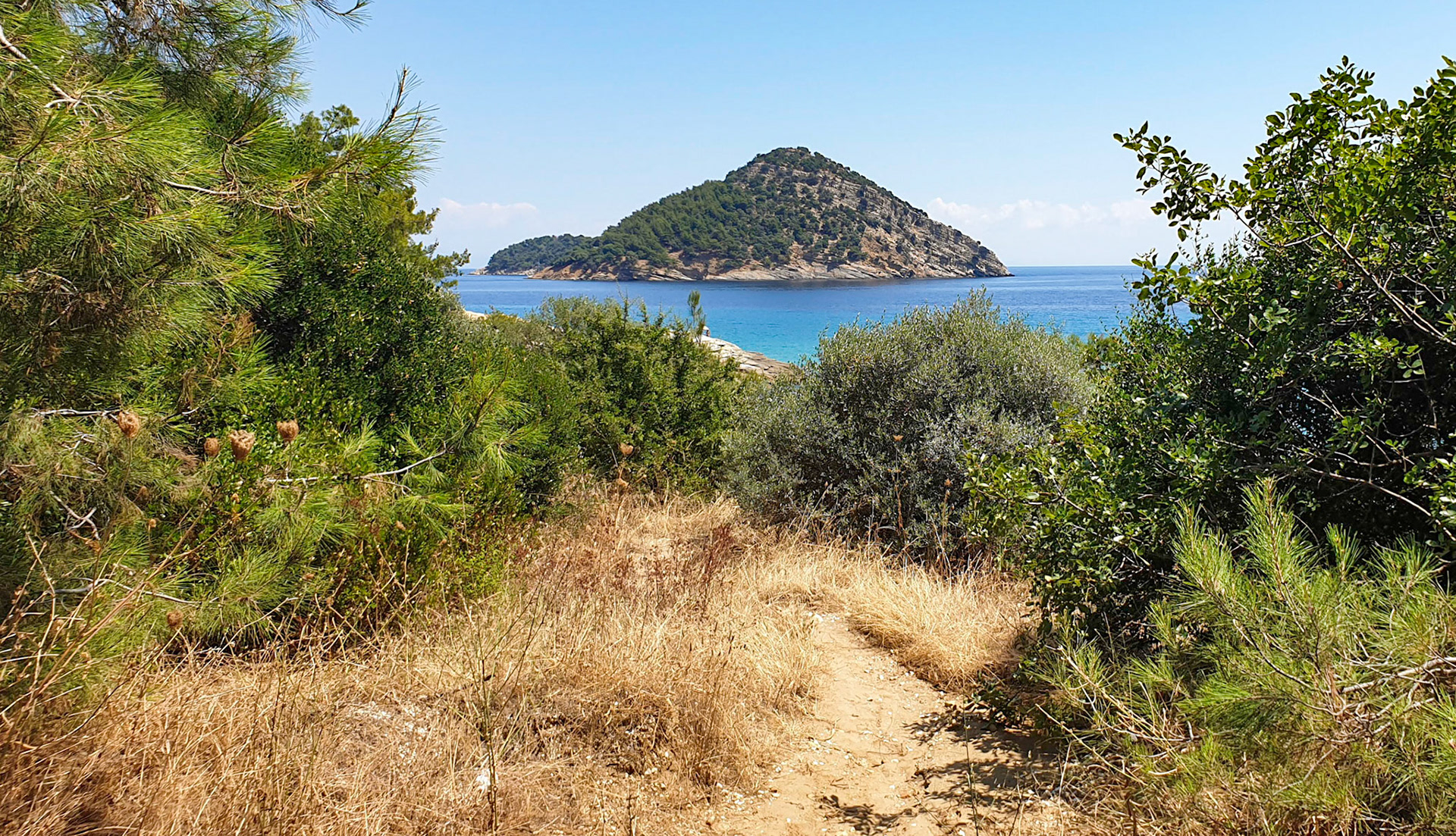 Plaja Paradyssos. Makryammos Theologou. Thasos