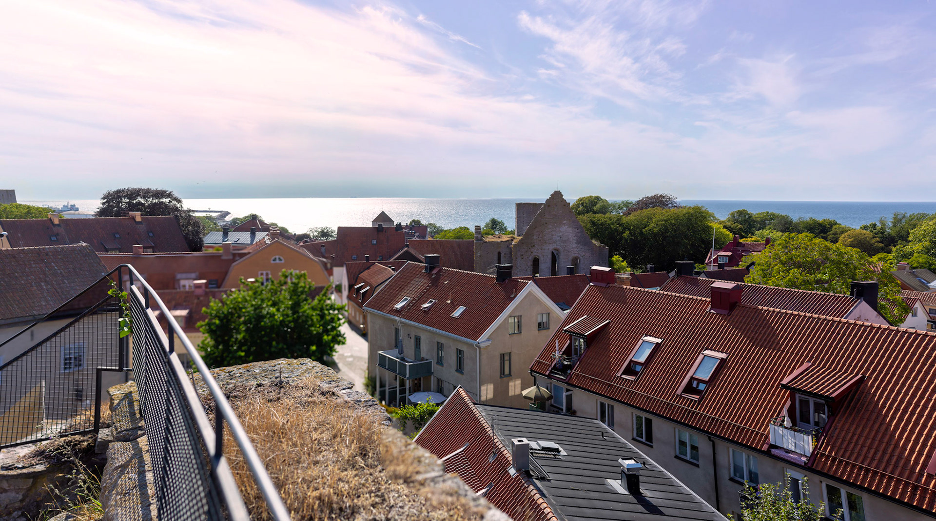 View from Ice cream bar in Visby, Gotland.