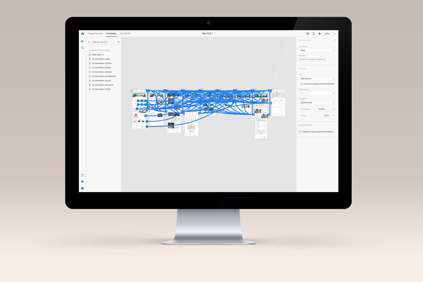 FA Commercio e Servizi - UX design