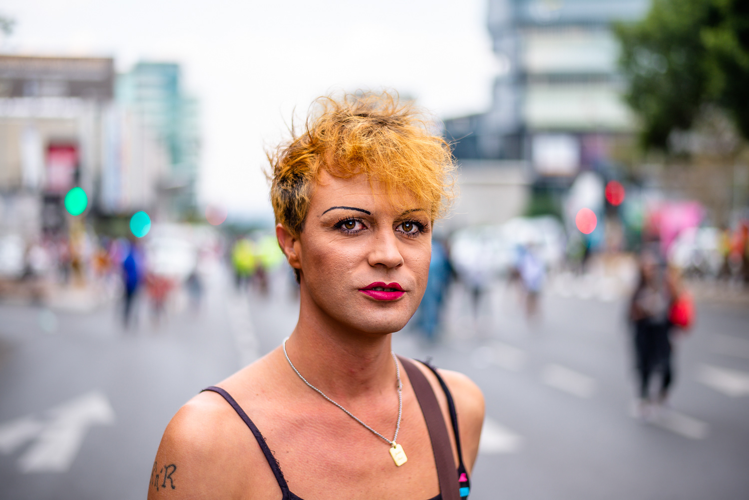 Parade-goer, Johannesburg Pride Parade 2019, Sandton © 2023 Arnold Manda